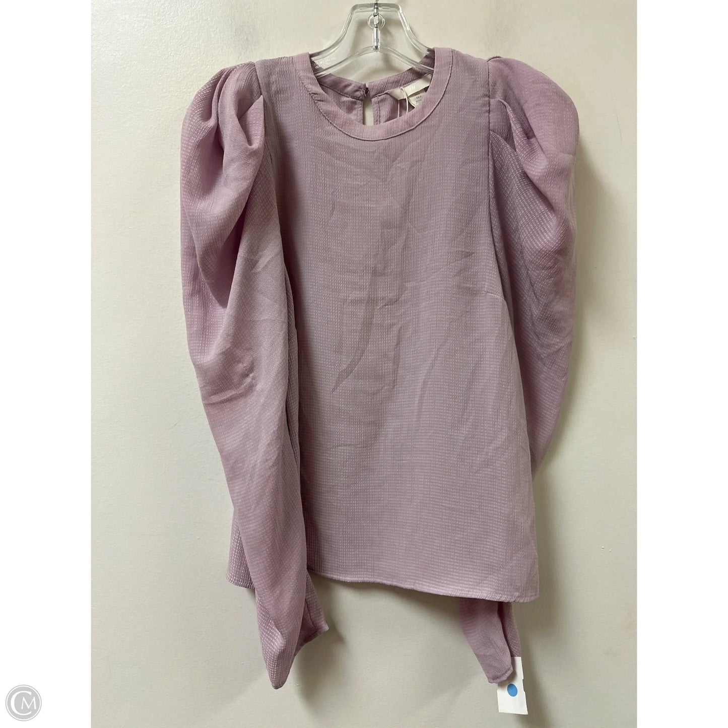 Top Long Sleeve By H&m In Purple, Size: S