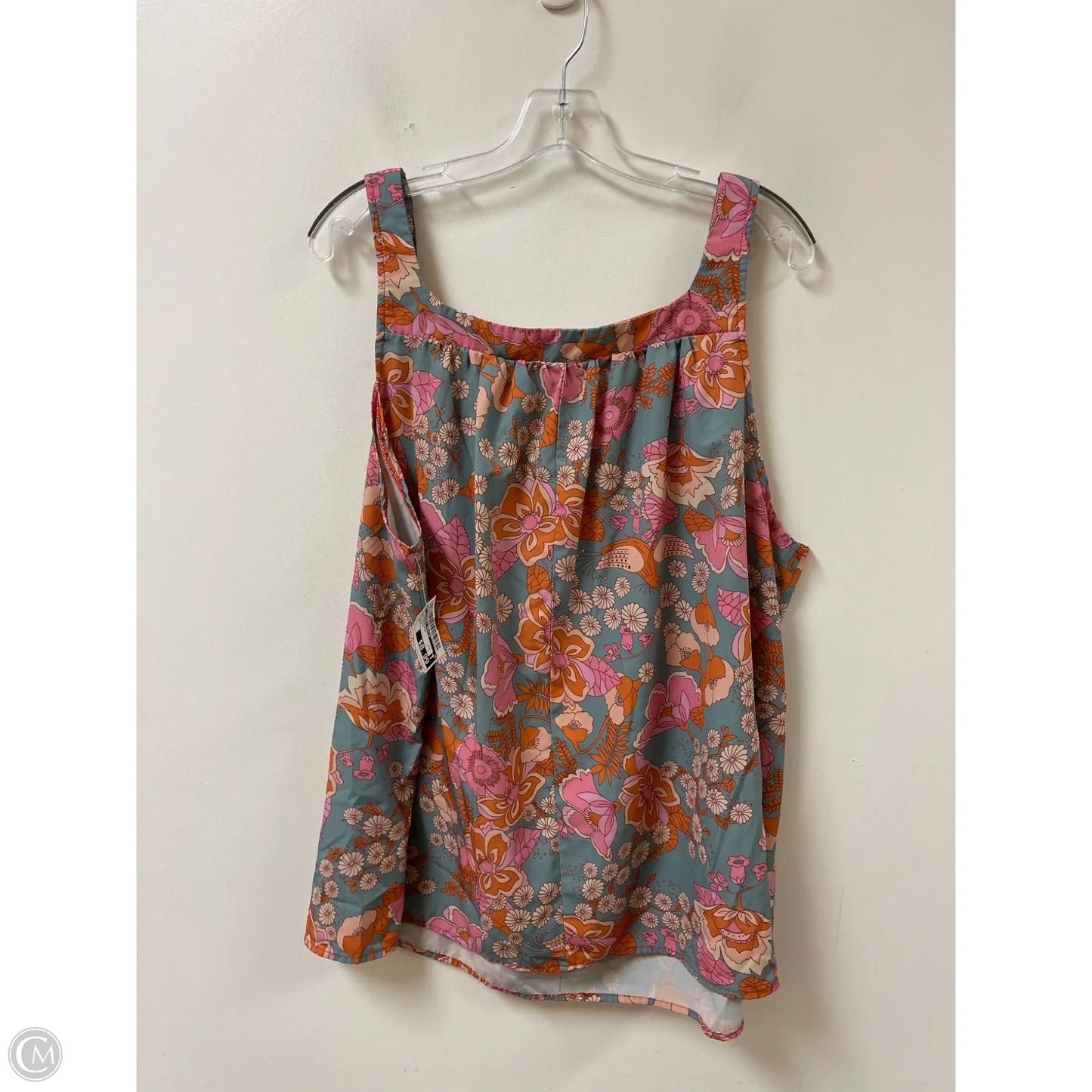 Top Sleeveless By Clothes Mentor In Floral Print, Size: 4x