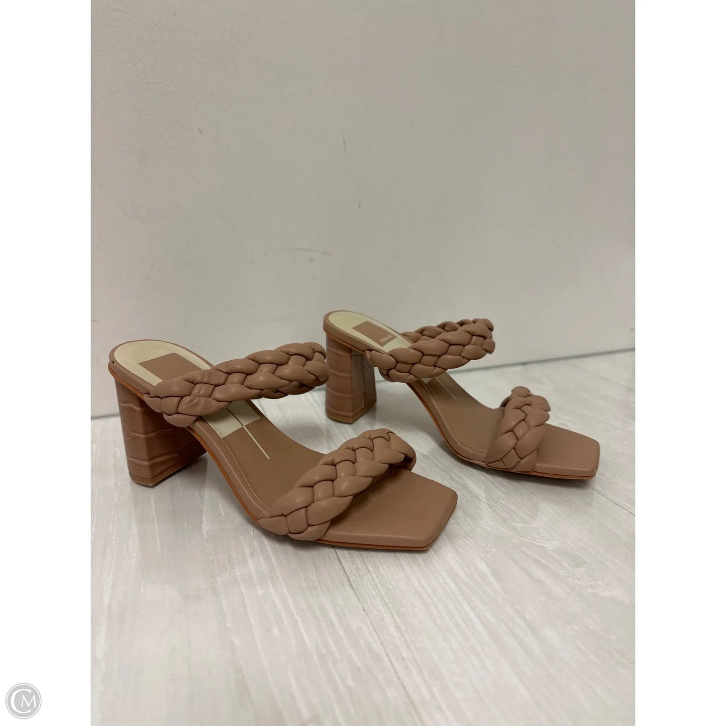 Sandals Heels Block By Dolce Vita In Tan, Size: 6.5