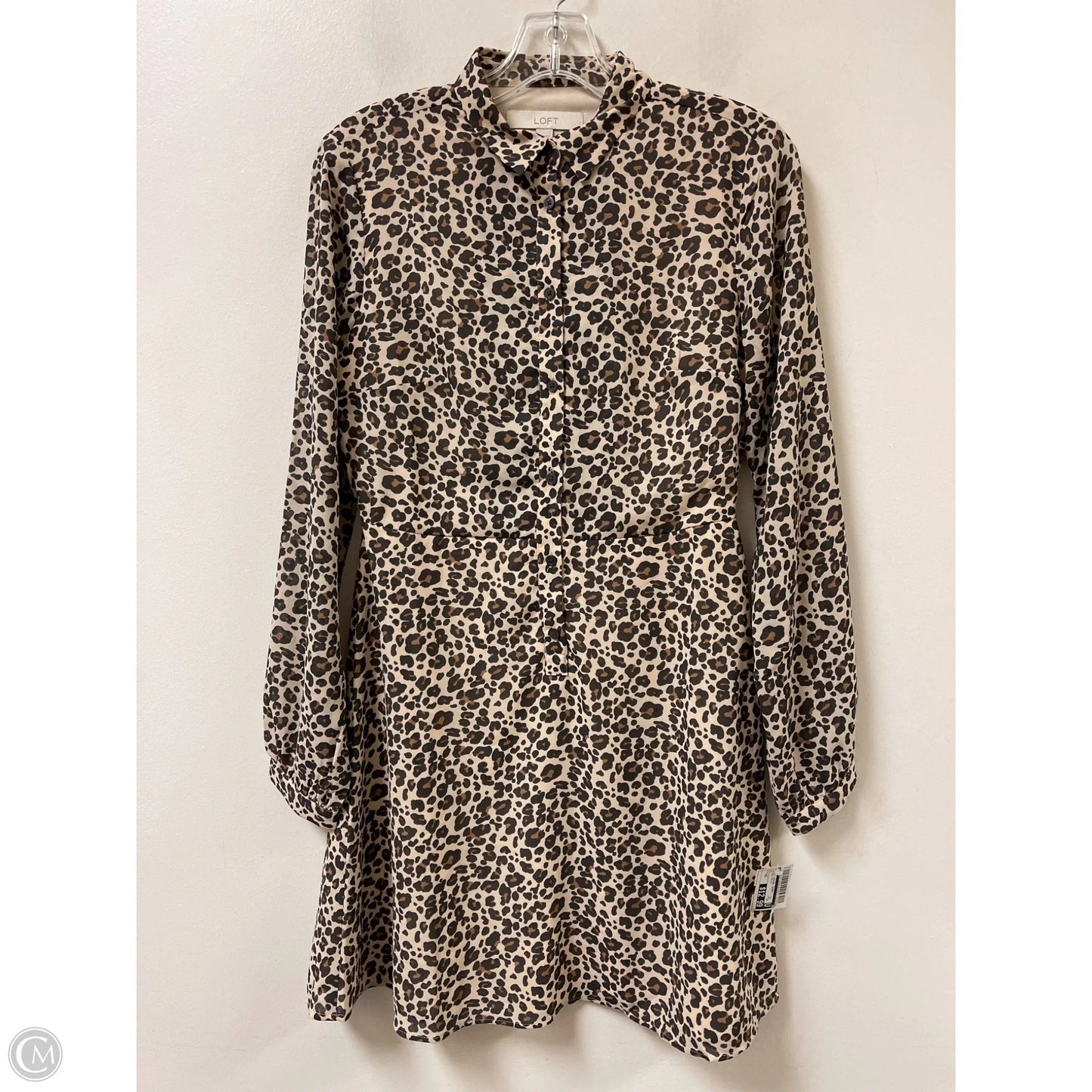 Dress Casual Short By Loft In Animal Print, Size: Xs
