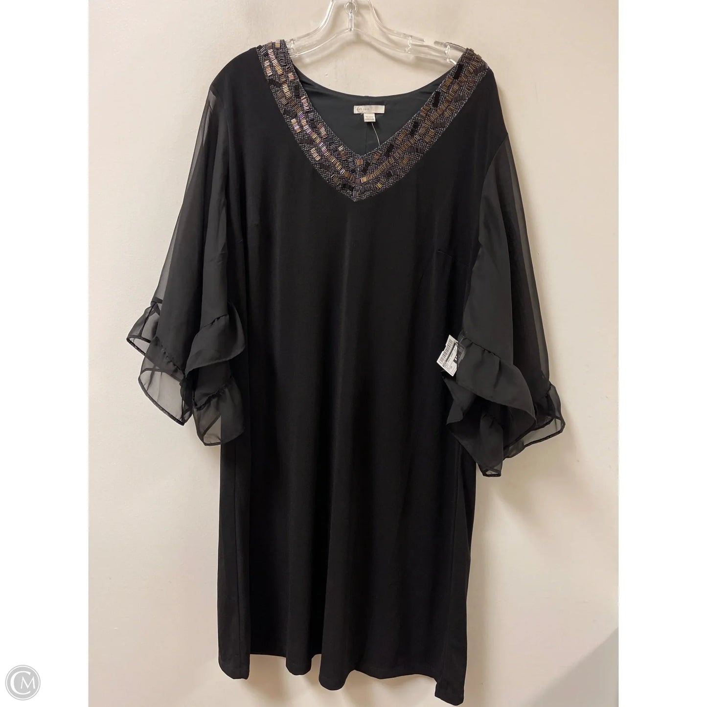 Dress Party Short By Cato In Black, Size: 2x