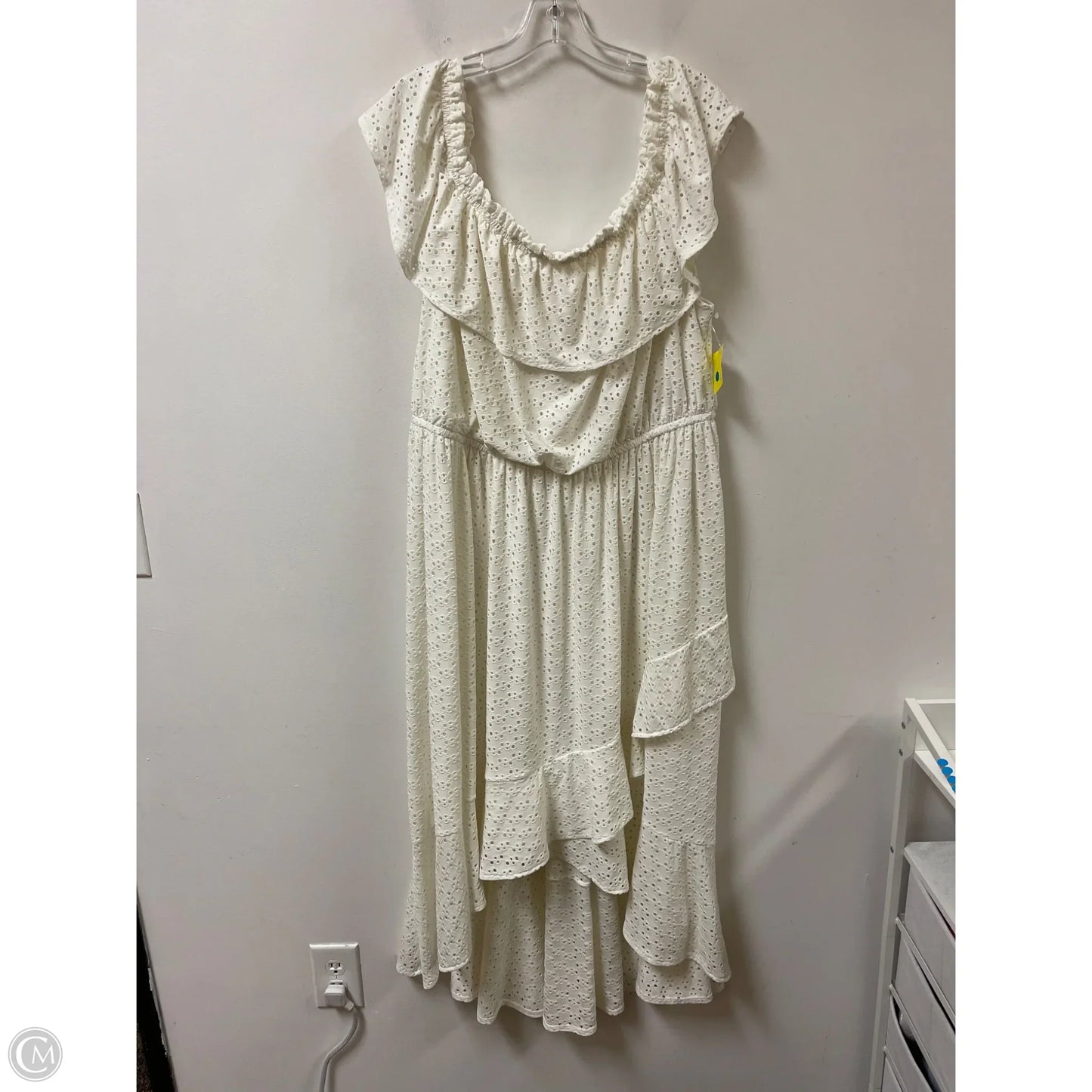 Dress Casual Maxi By Lane Bryant In Cream, Size: 3x