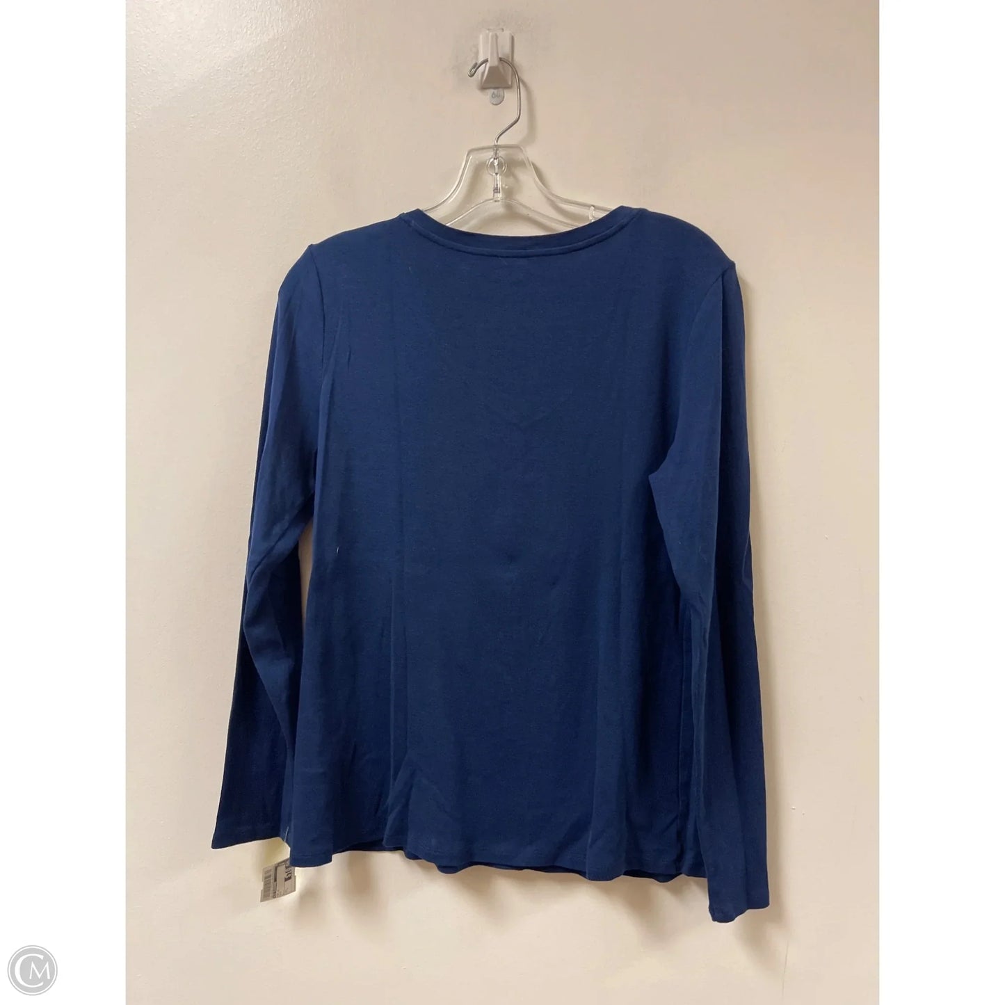Top Long Sleeve By Liz Claiborne In Blue, Size: L