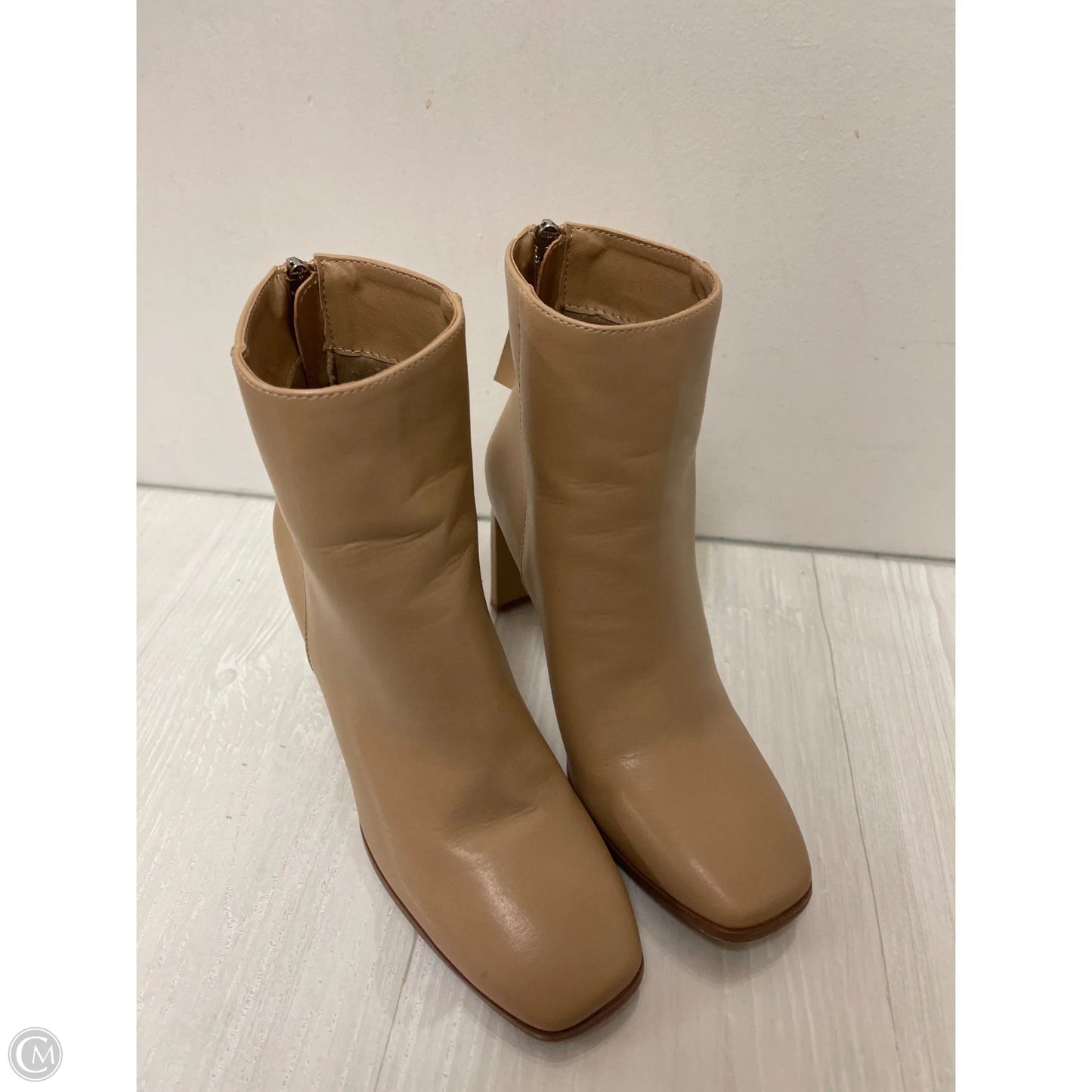 Boots Ankle Heels By Mia In Tan, Size: 6