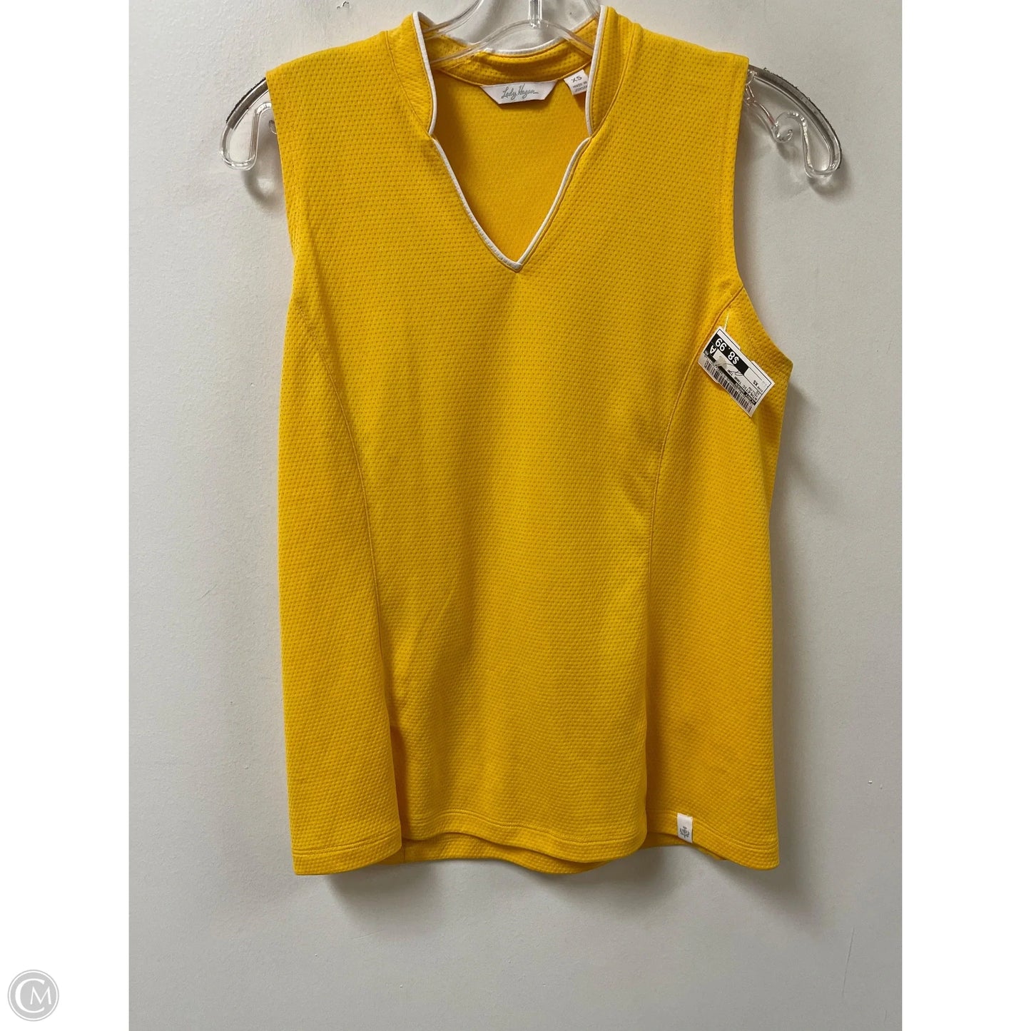 Athletic Tank Top By Lady Hagen In Yellow, Size: Xs