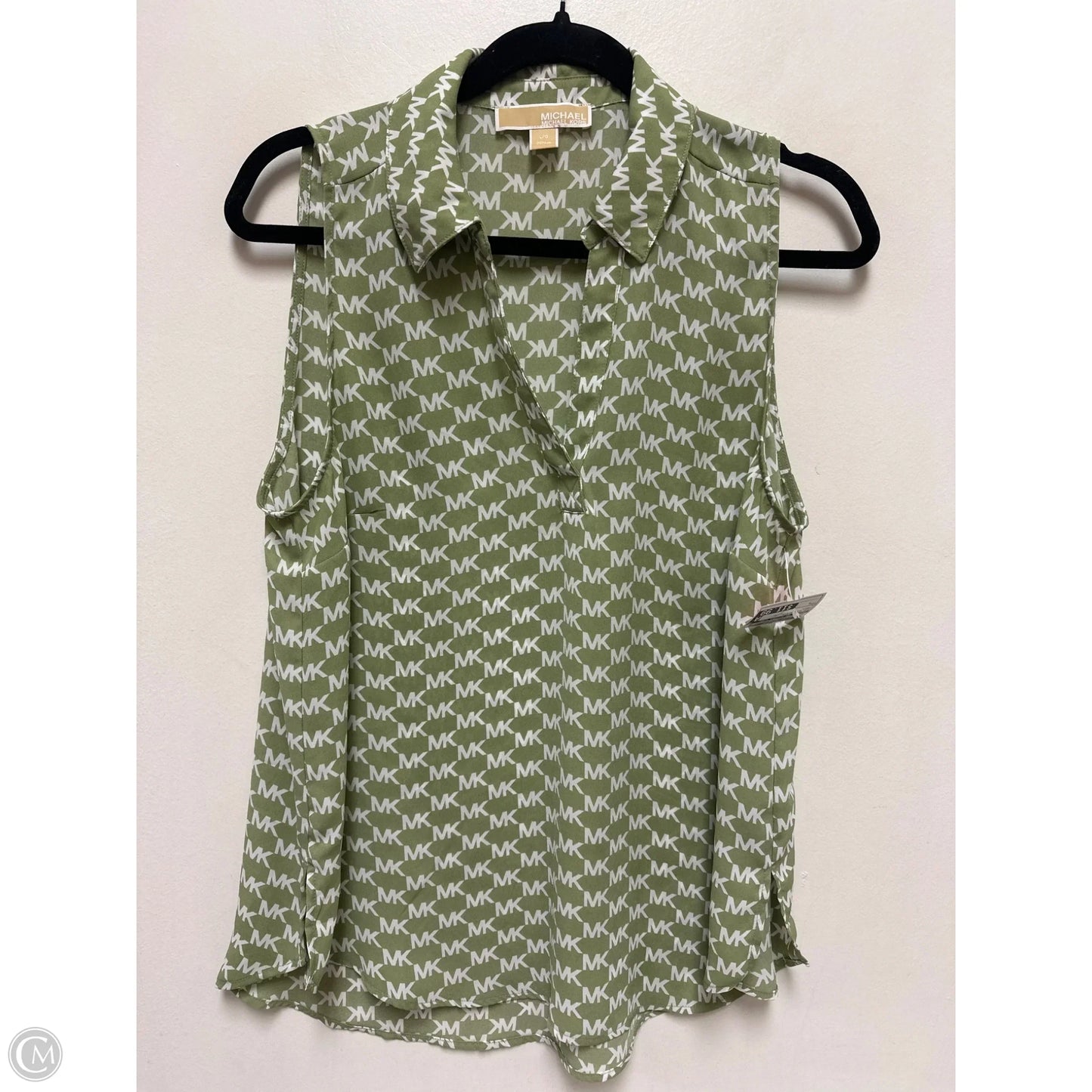 Top Sleeveless By Michael By Michael Kors In Green, Size: L