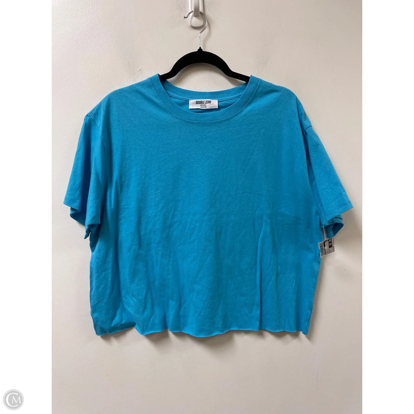 Top Short Sleeve By Double Zero In Blue, Size: S