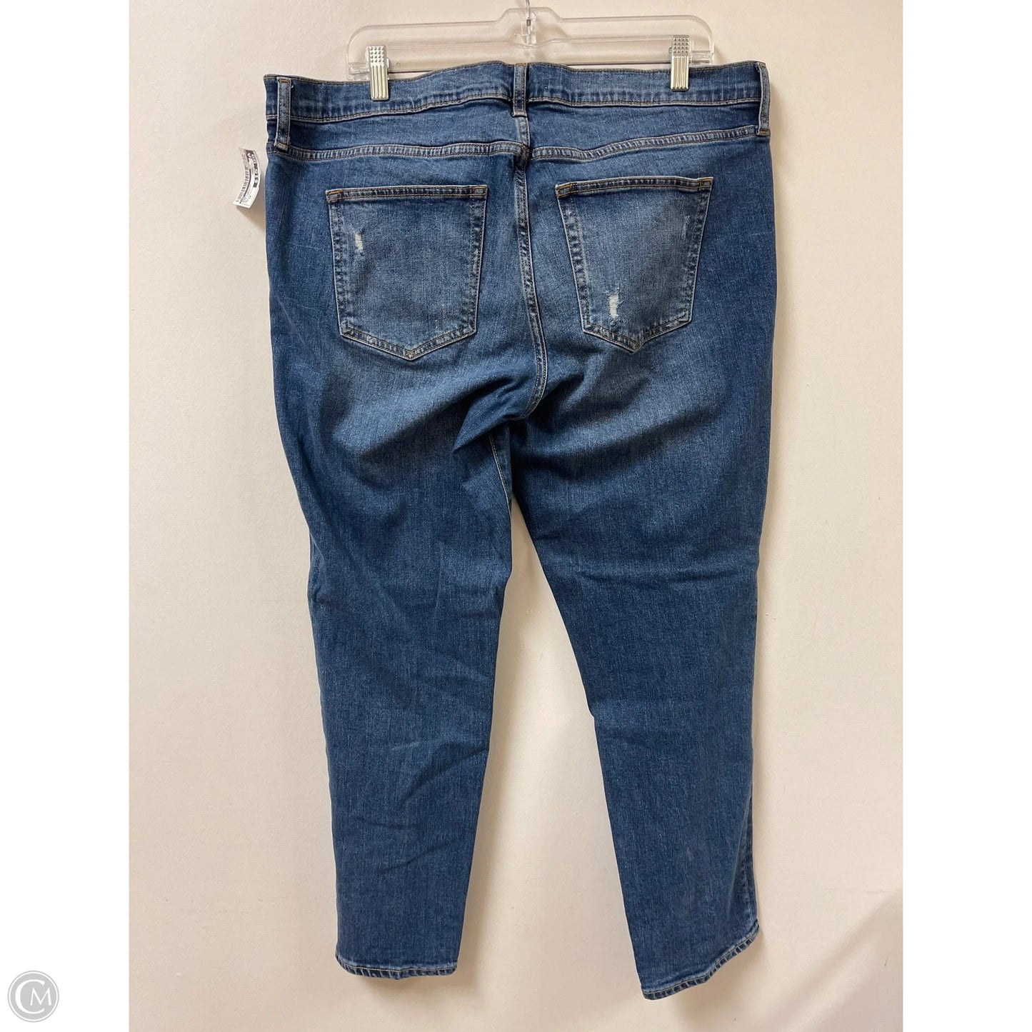 Jeans Skinny By Gap In Blue Denim, Size: 18