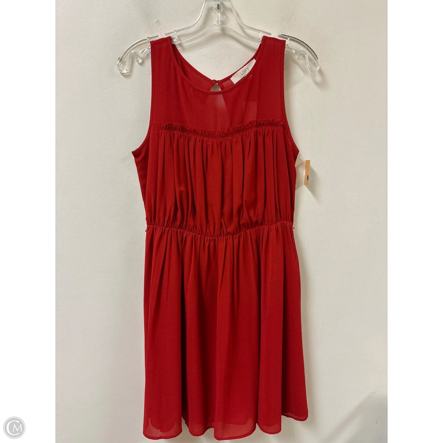 Dress Casual Midi By Loft In Red, Size: S