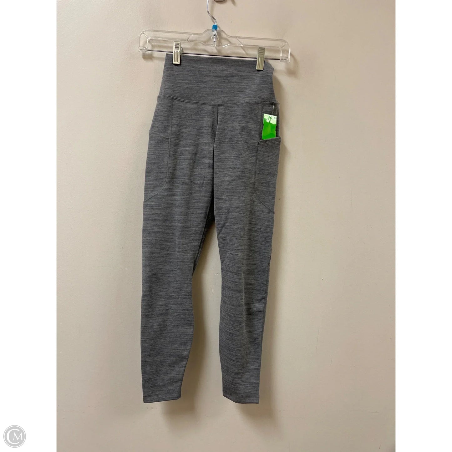 Athletic Leggings By Nike In Grey, Size: S