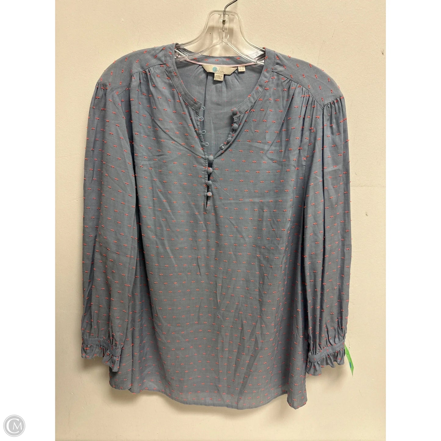 Top Long Sleeve By Boden In Blue, Size: M