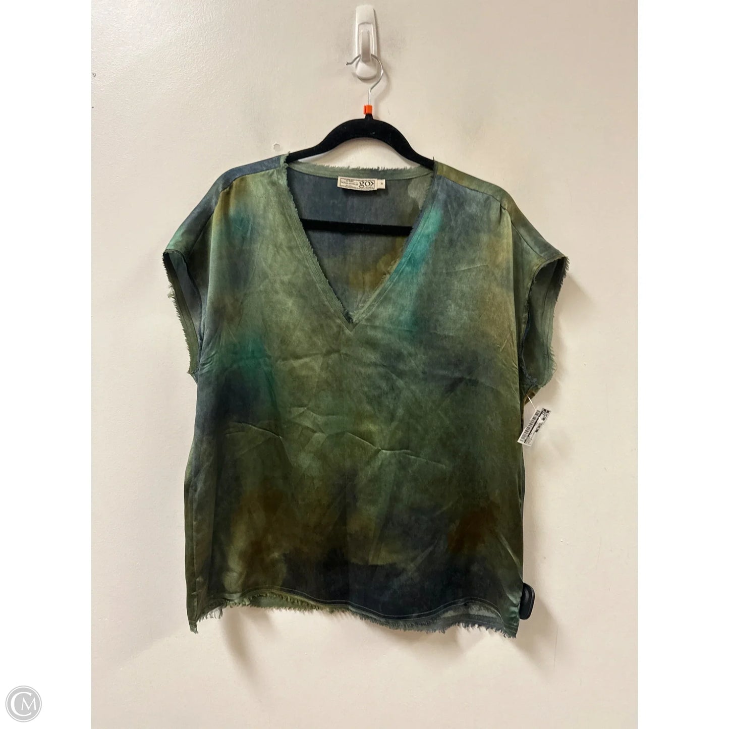 Blouse Short Sleeve By Cma In Green, Size: M