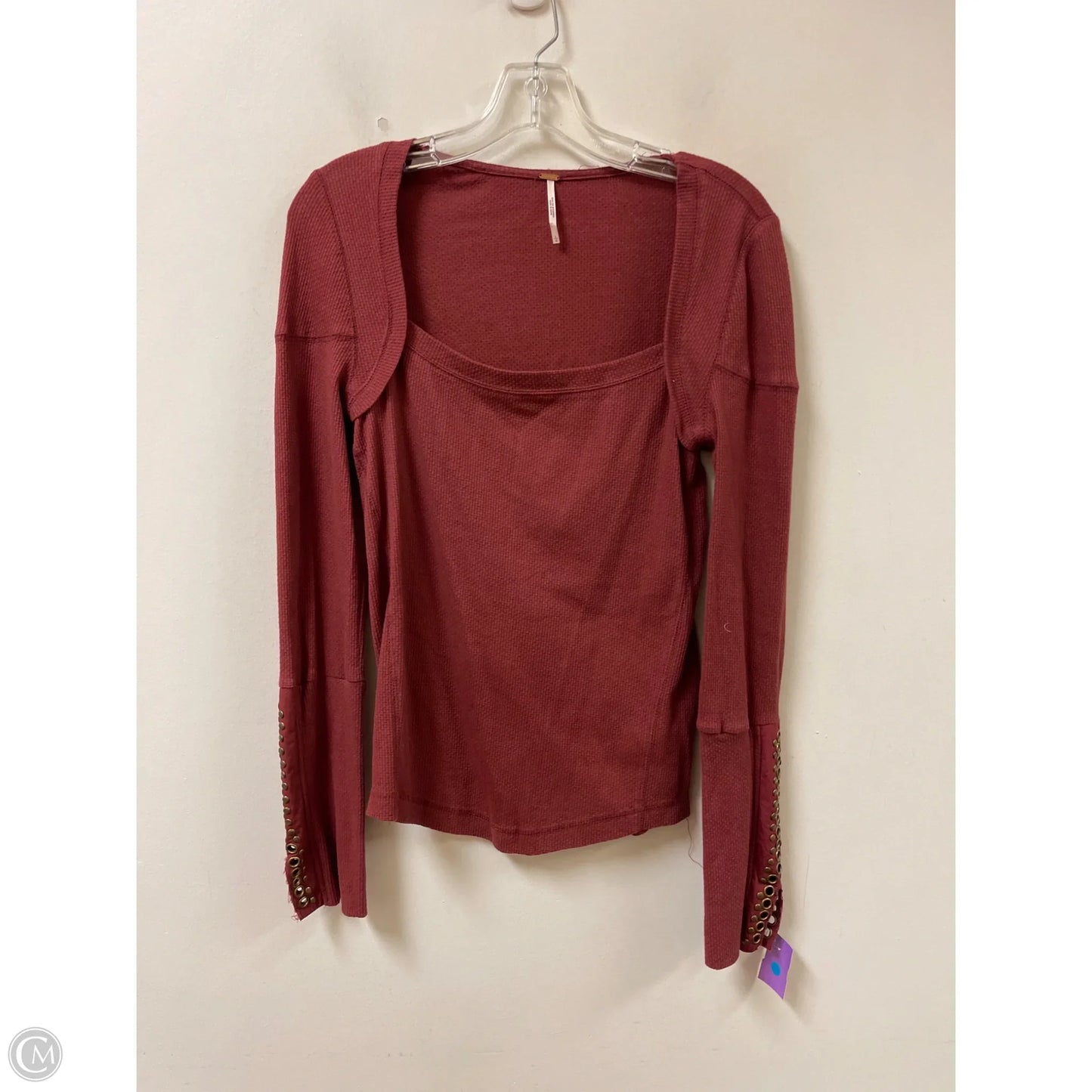 Top Long Sleeve By Free People In Red, Size: L