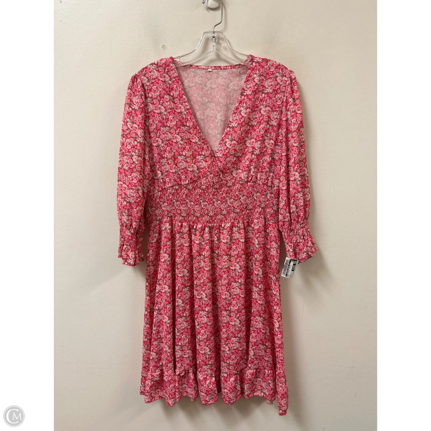 Dress Casual Short By Clothes Mentor In Pink, Size: L