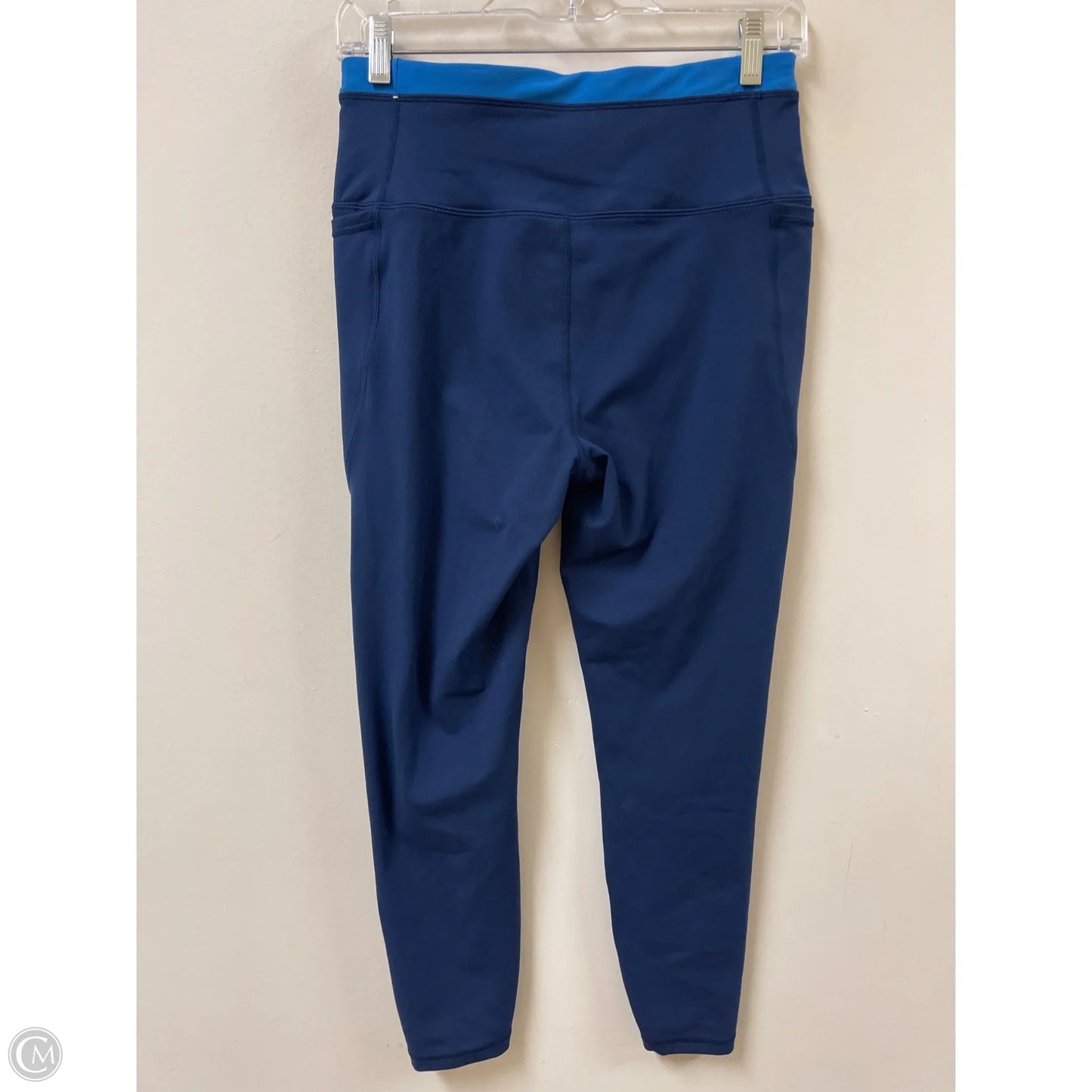 Athletic Leggings By Reebok In Blue, Size: M