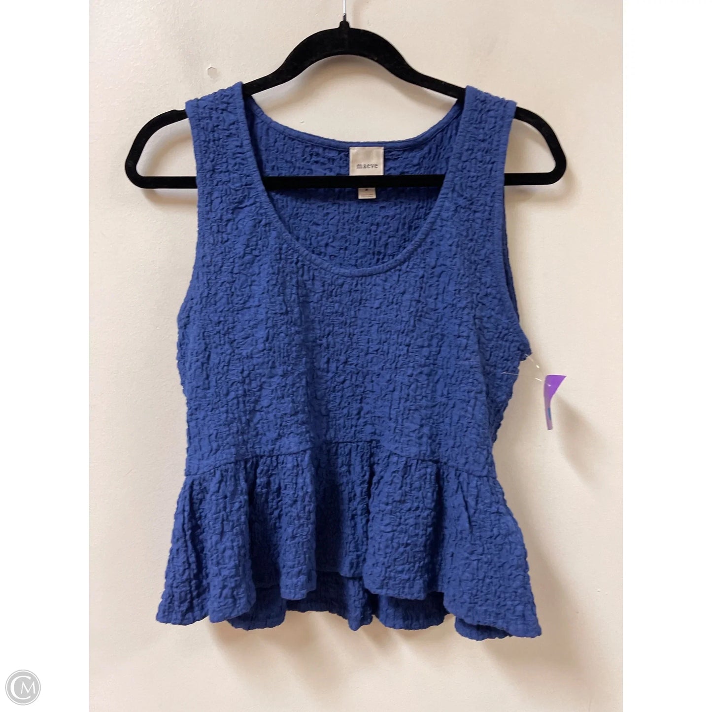 Top Sleeveless By Maeve In Blue, Size: M