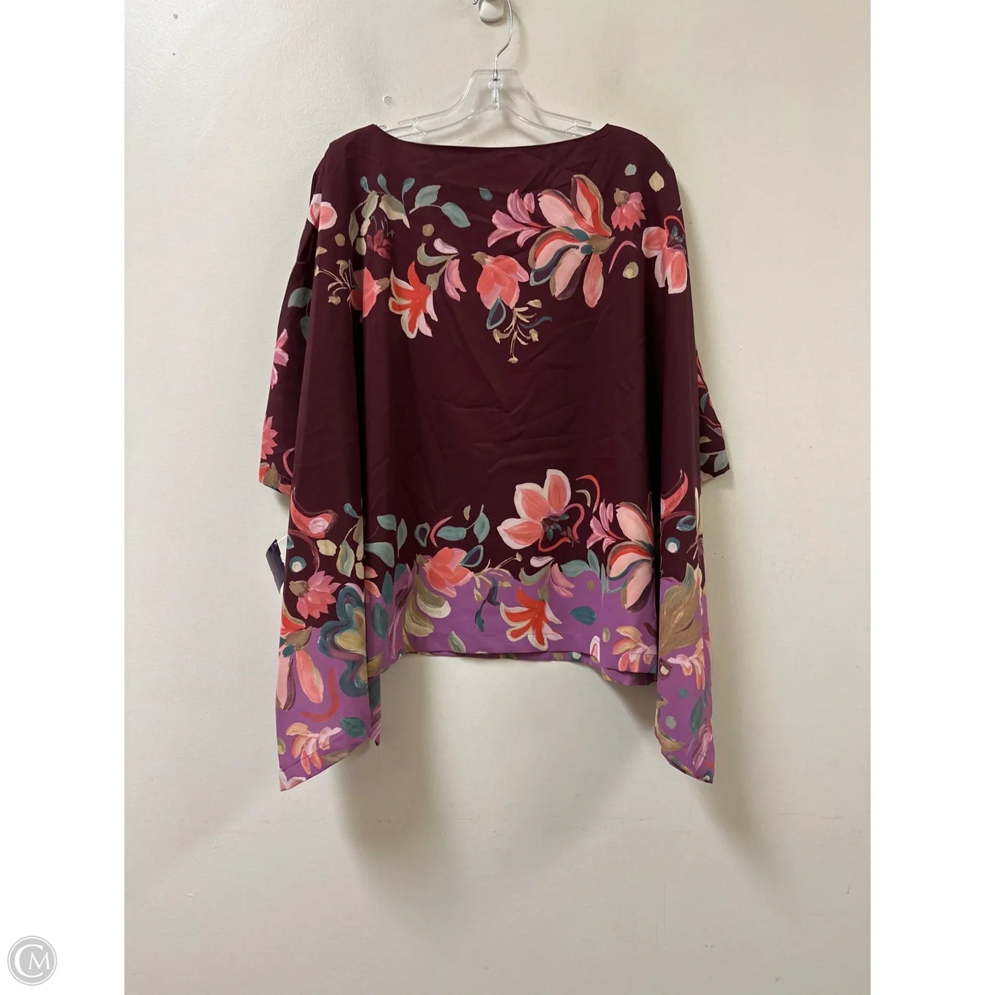 Poncho By Chicos In Red, Size: Osfm