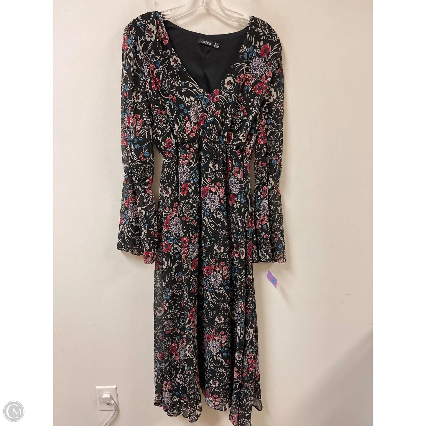 Dress Casual Maxi By Boohoo Boutique In Black, Size: L