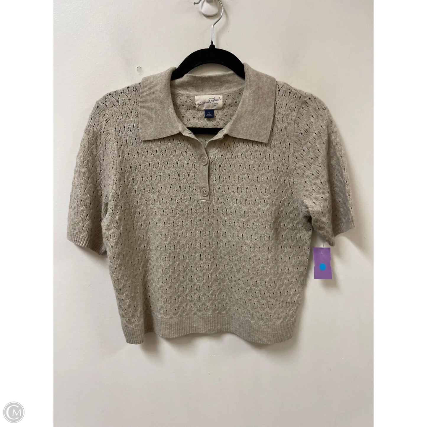 Top Short Sleeve By Universal Thread In Camouflage Print, Size: S