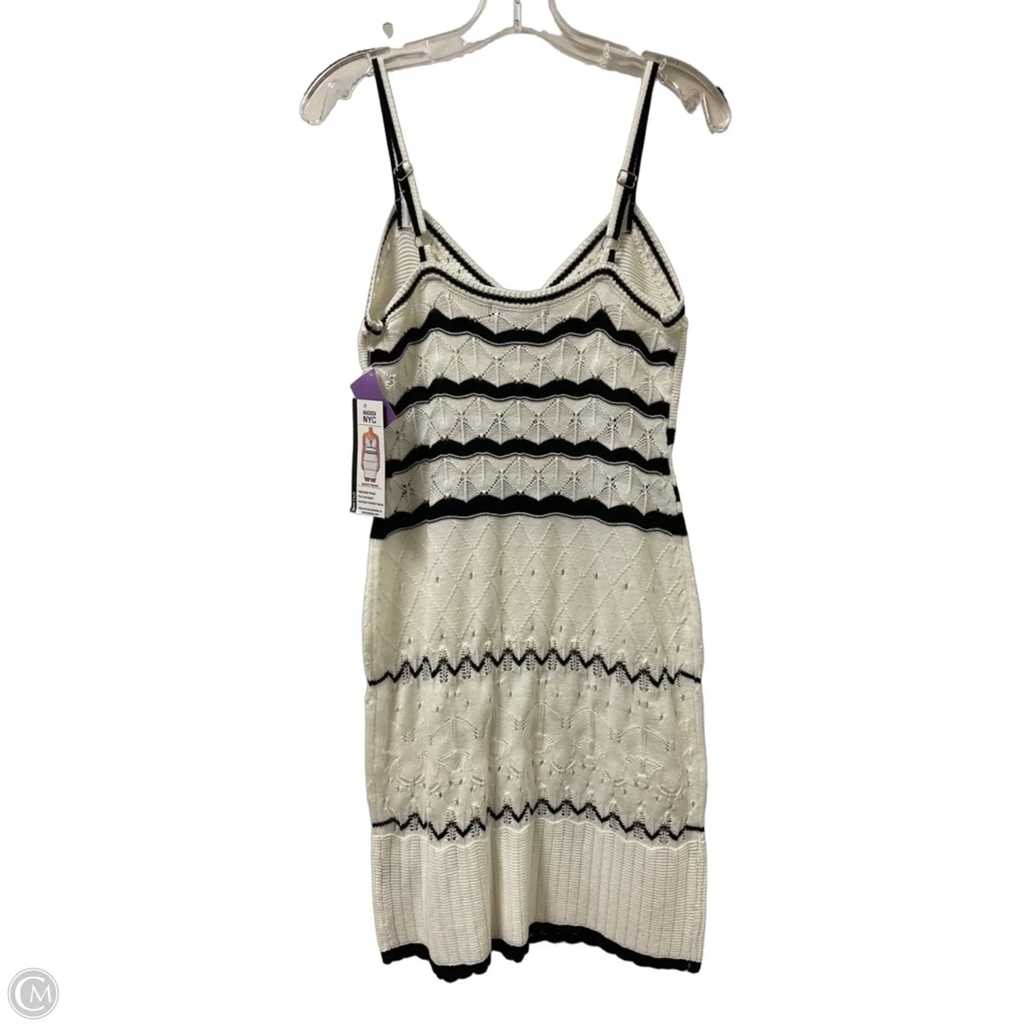 Dress Casual Short By Madden Nyc In Black & Cream, Size: M