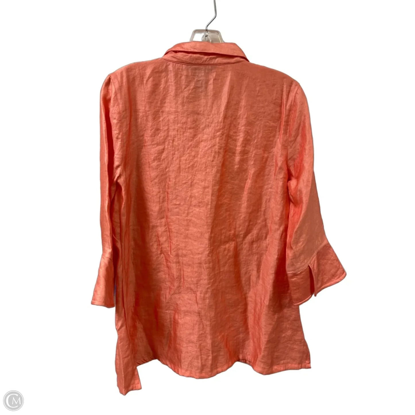 Top Long Sleeve By Ali Miles In Orange, Size: Xs