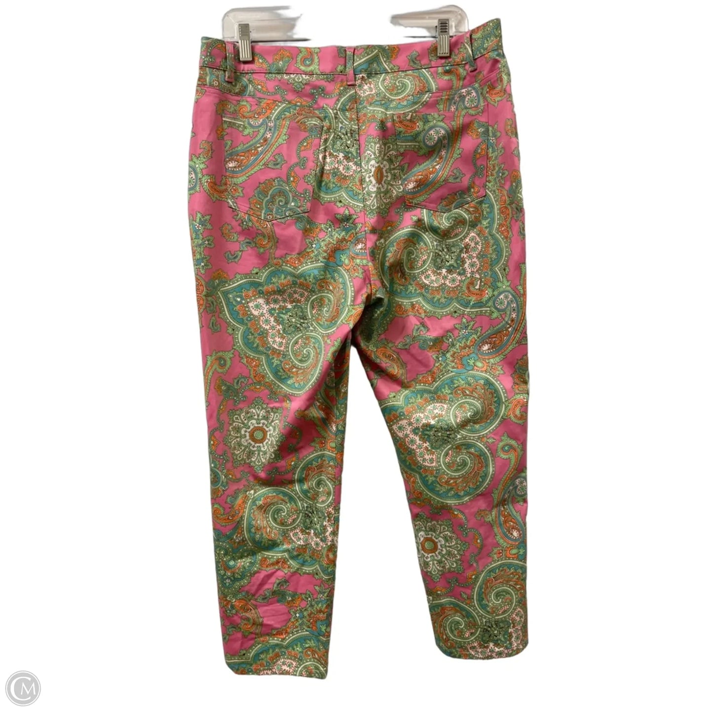 Pants Cropped By Lauren By Ralph Lauren In Pink, Size: 14p