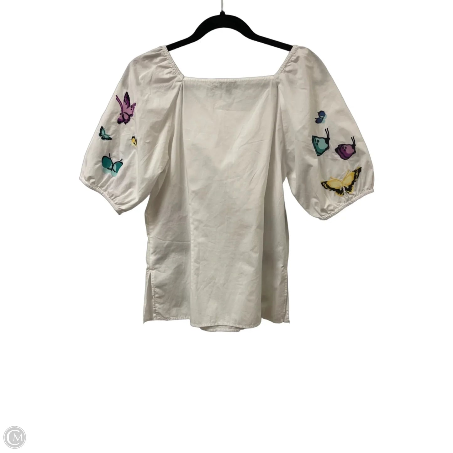 Top Short Sleeve By Talbots In White, Size: S