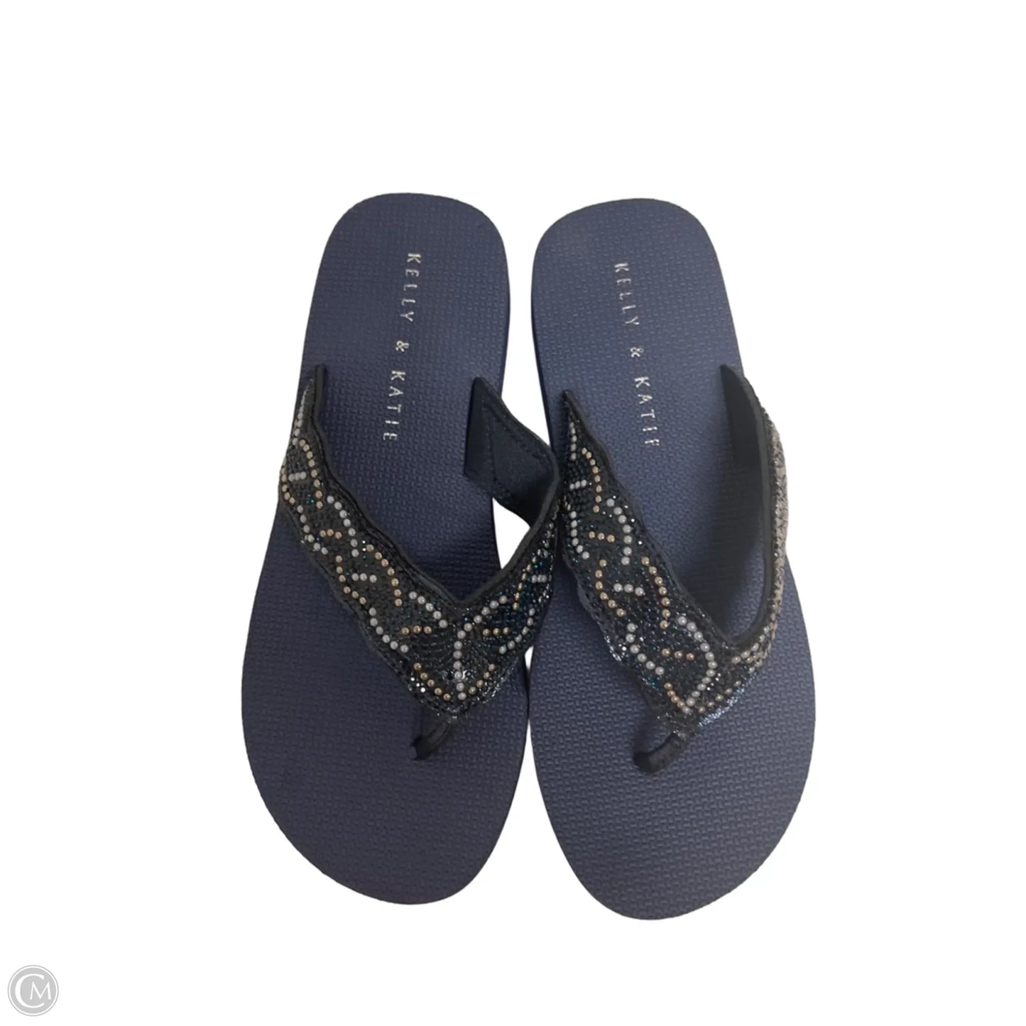 Sandals Flip Flops By Kelly And Katie In Navy, Size: 6