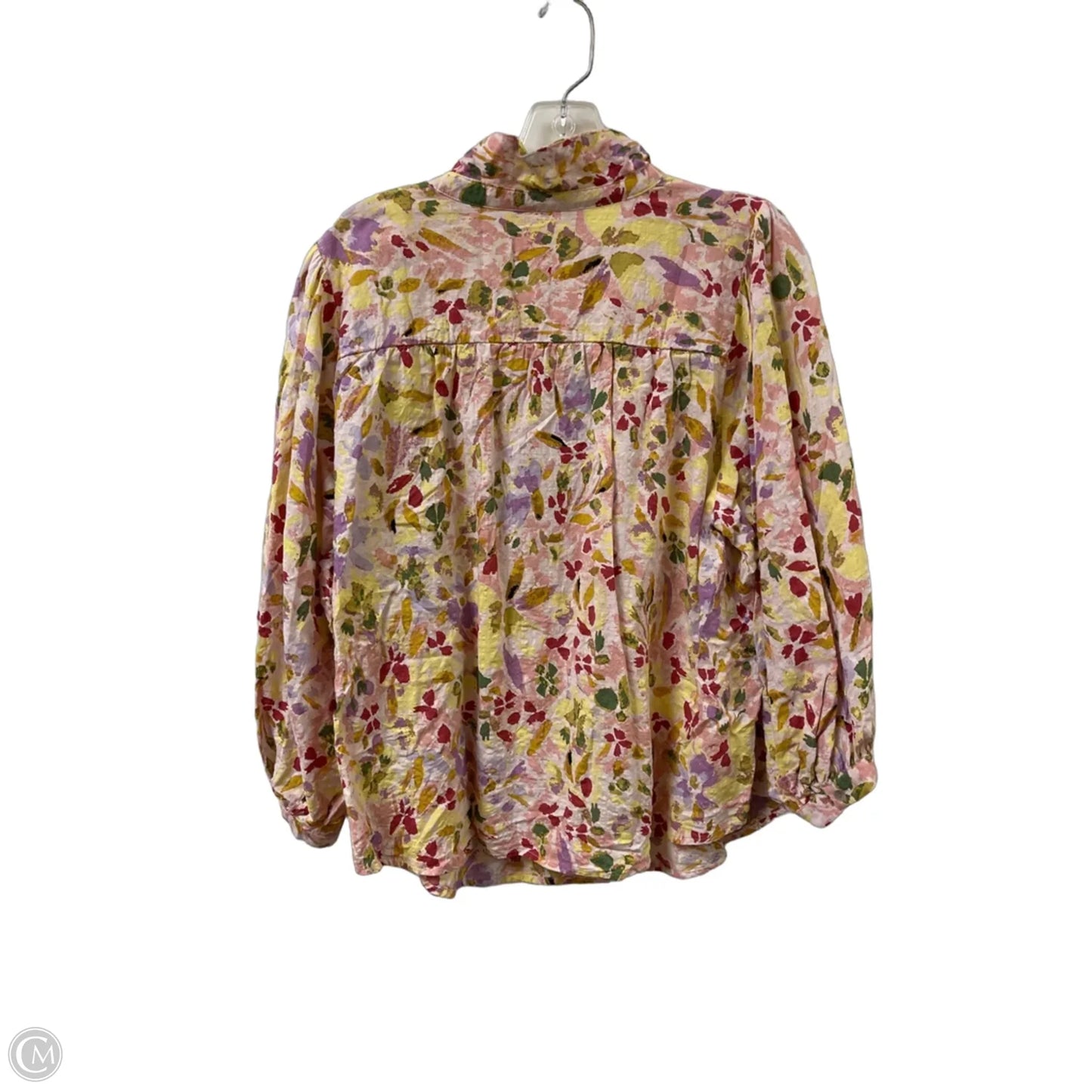 Blouse Long Sleeve By Lc Lauren Conrad In Pink, Size: 2x