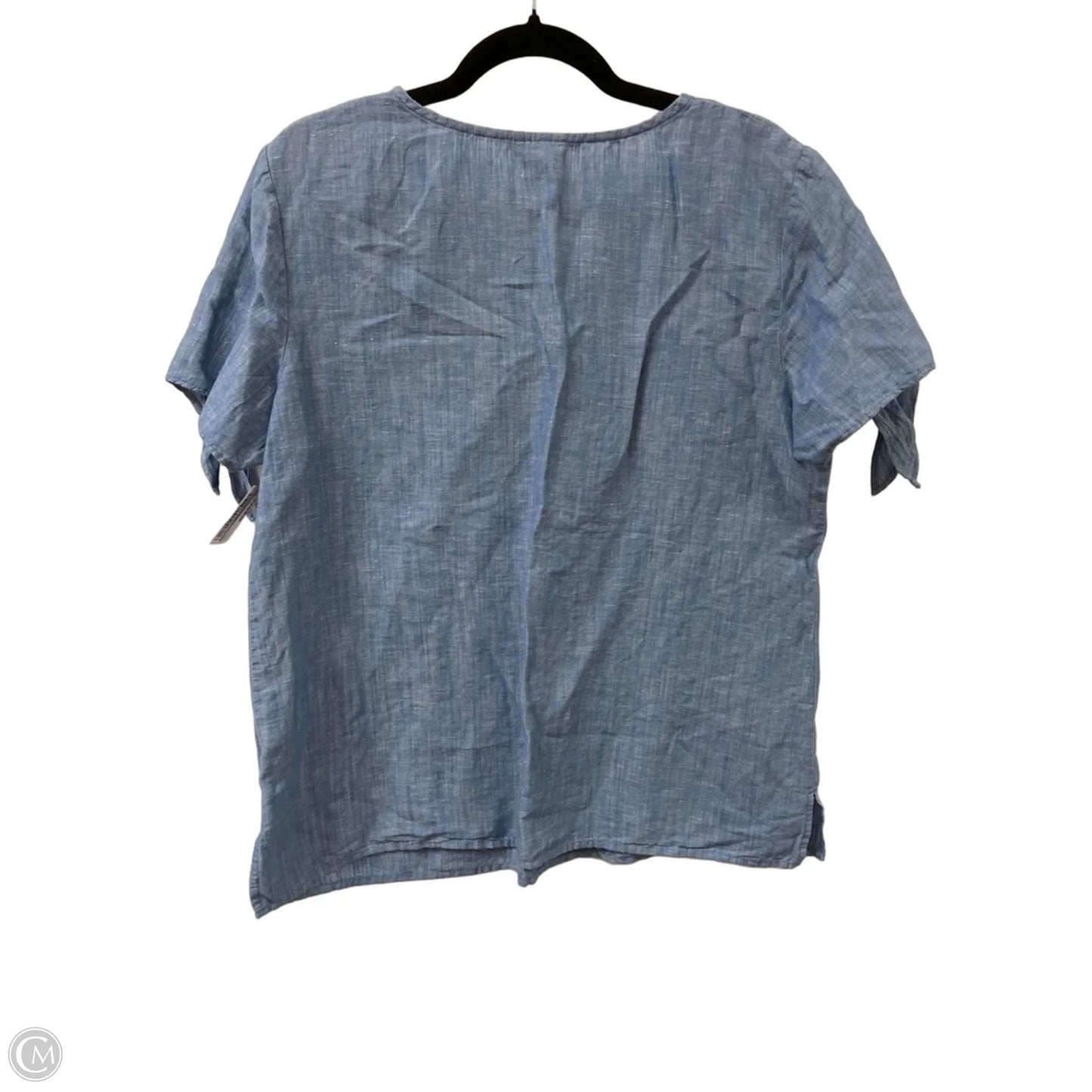 Top Short Sleeve By Talbots In Blue, Size: L