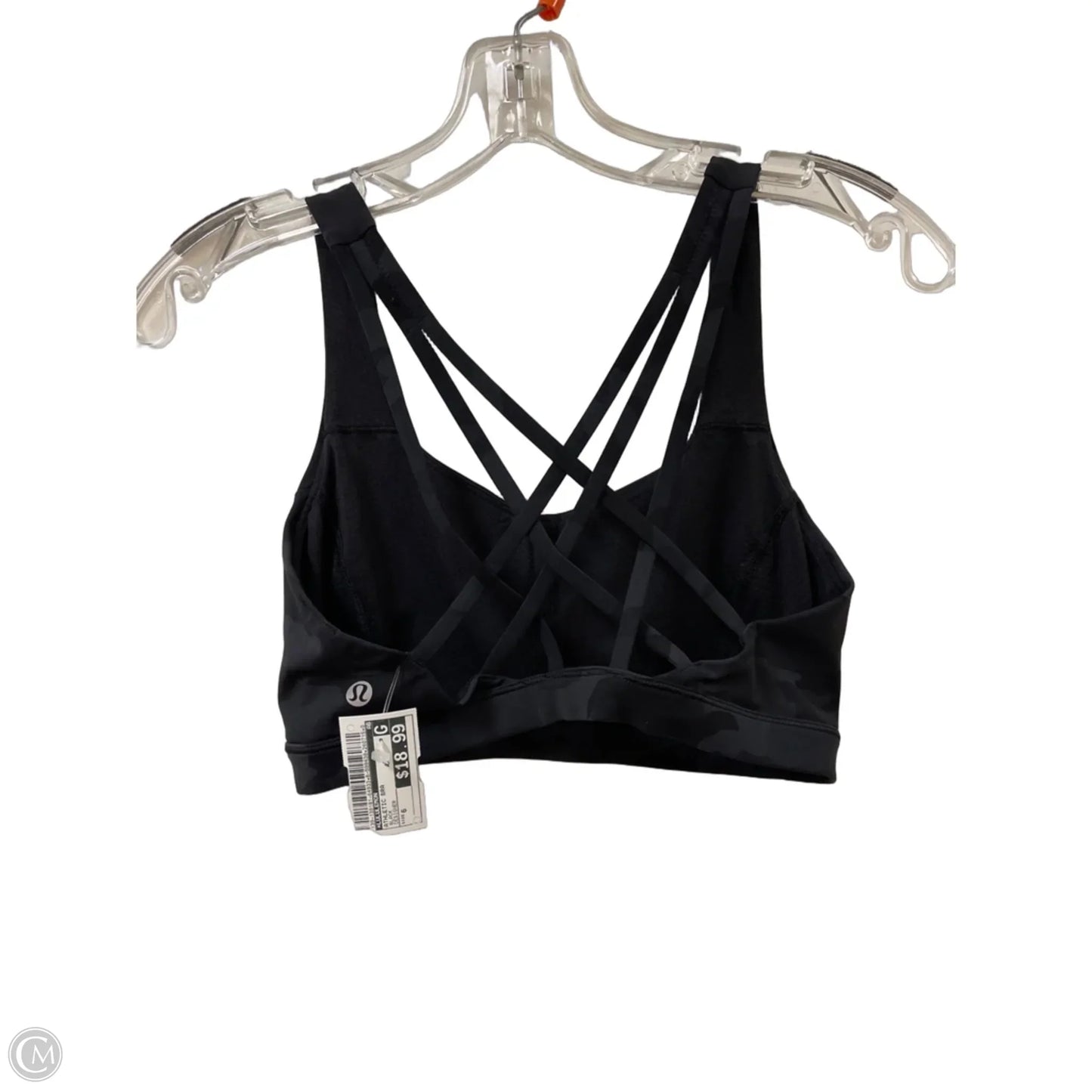 Athletic Bra By Lululemon In Black, Size: 6