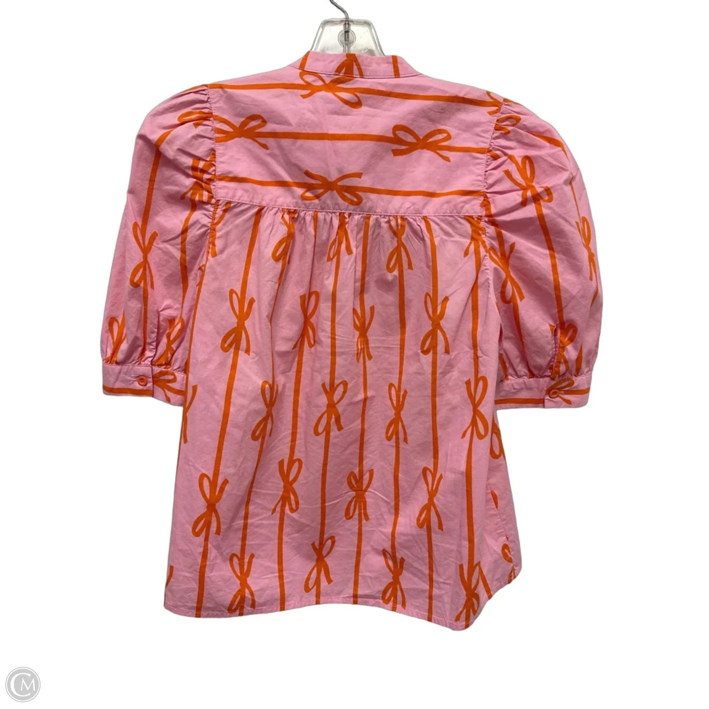 Blouse Short Sleeve By Jade In Orange & Pink, Size: S