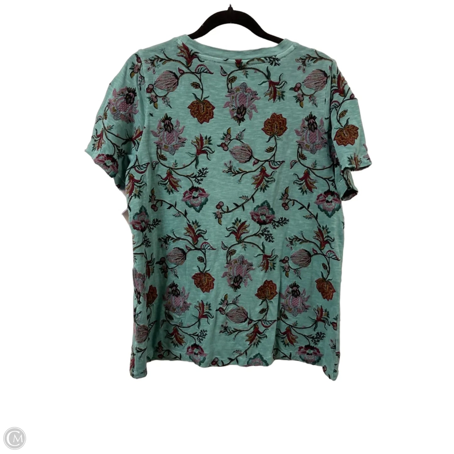 Top Short Sleeve By Soft Surroundings In Green, Size: M