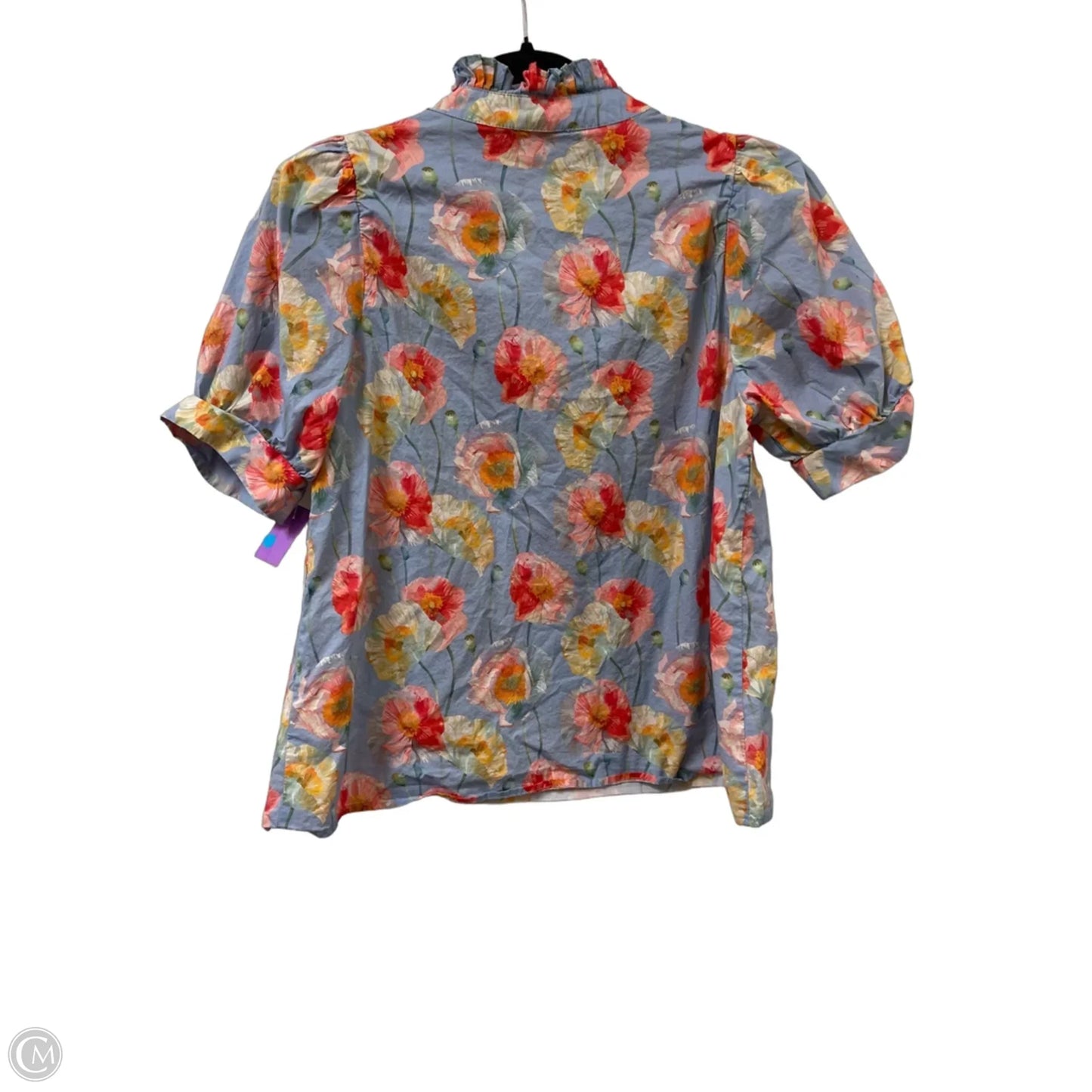 Top Short Sleeve By Entro In Floral Print, Size: L