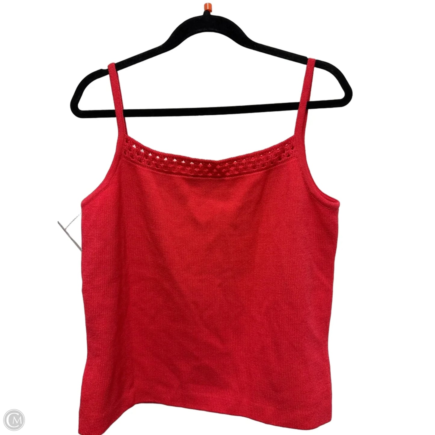 Top Sleeveless Luxury Designer By St John Collection In Coral, Size: M