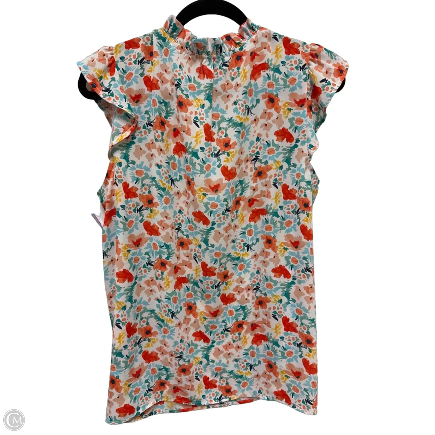 Top Sleeveless By Counterparts In Geometric Pattern, Size: L