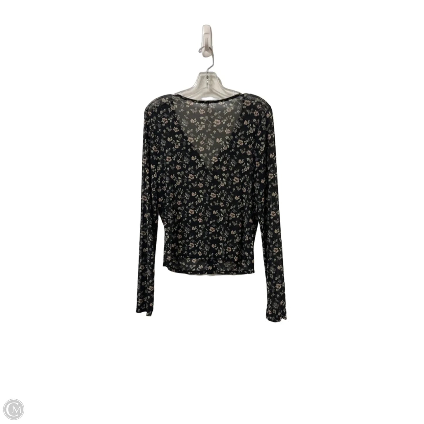 Top Long Sleeve By Free People In Black, Size: M