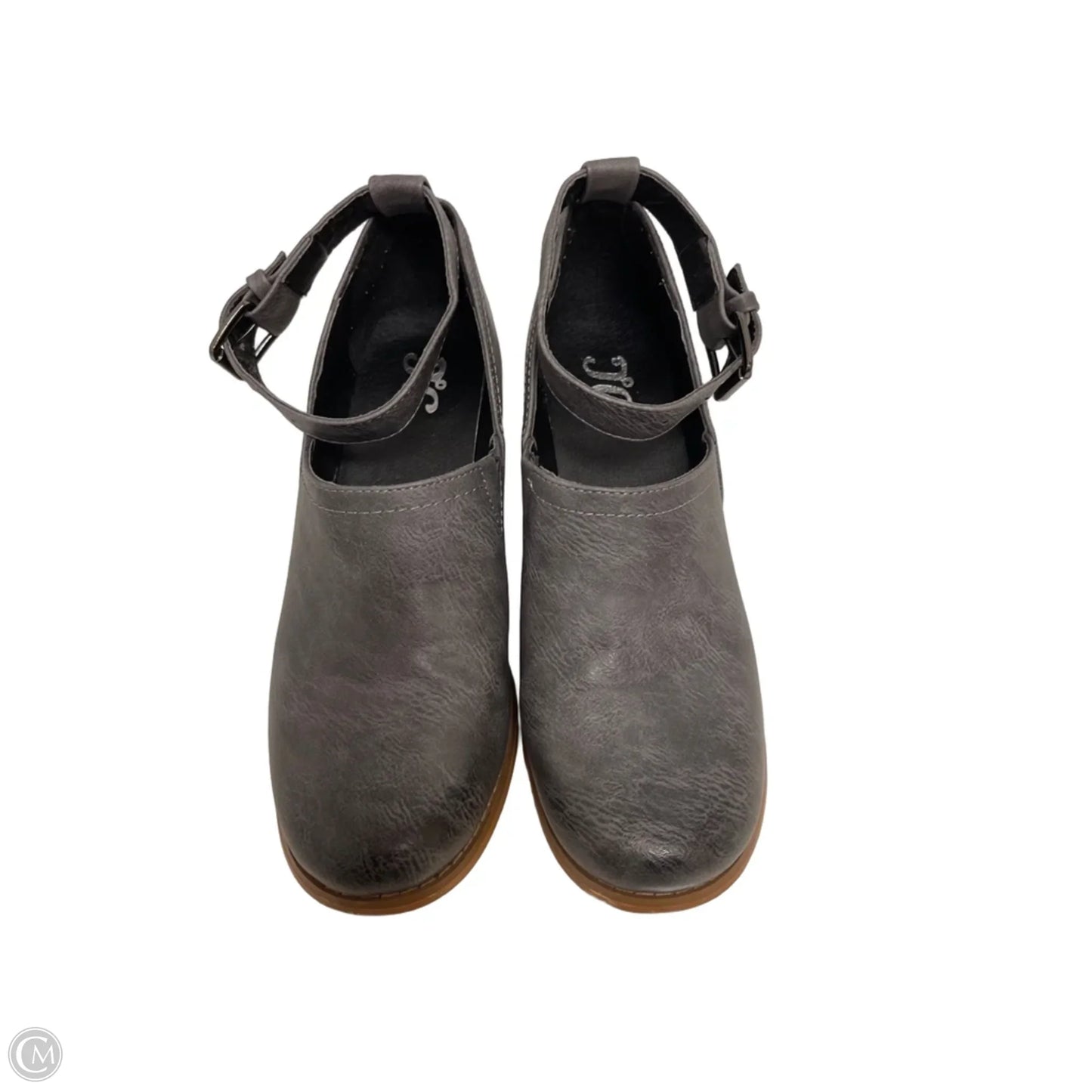 Shoes Heels Block By Jg Collections In Grey, Size: 9
