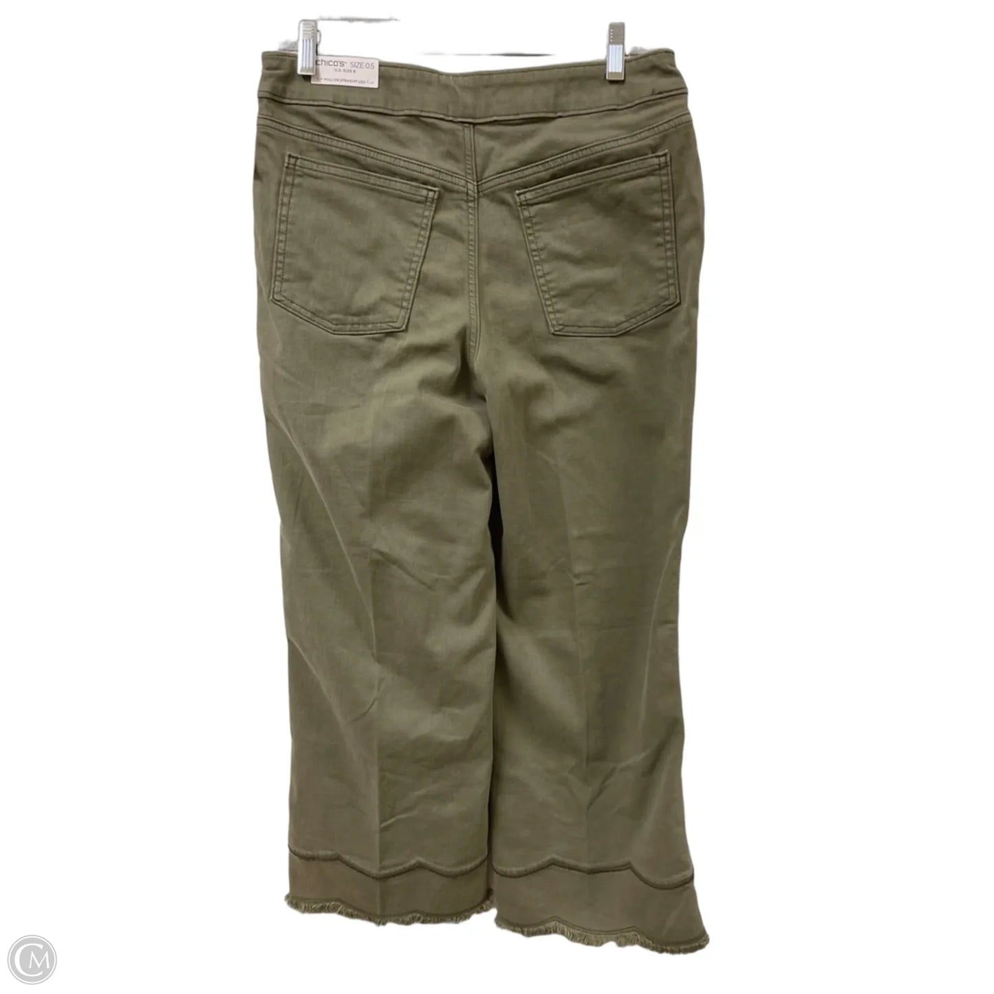 Jeans Wide Leg By Chicos In Green, Size: 6