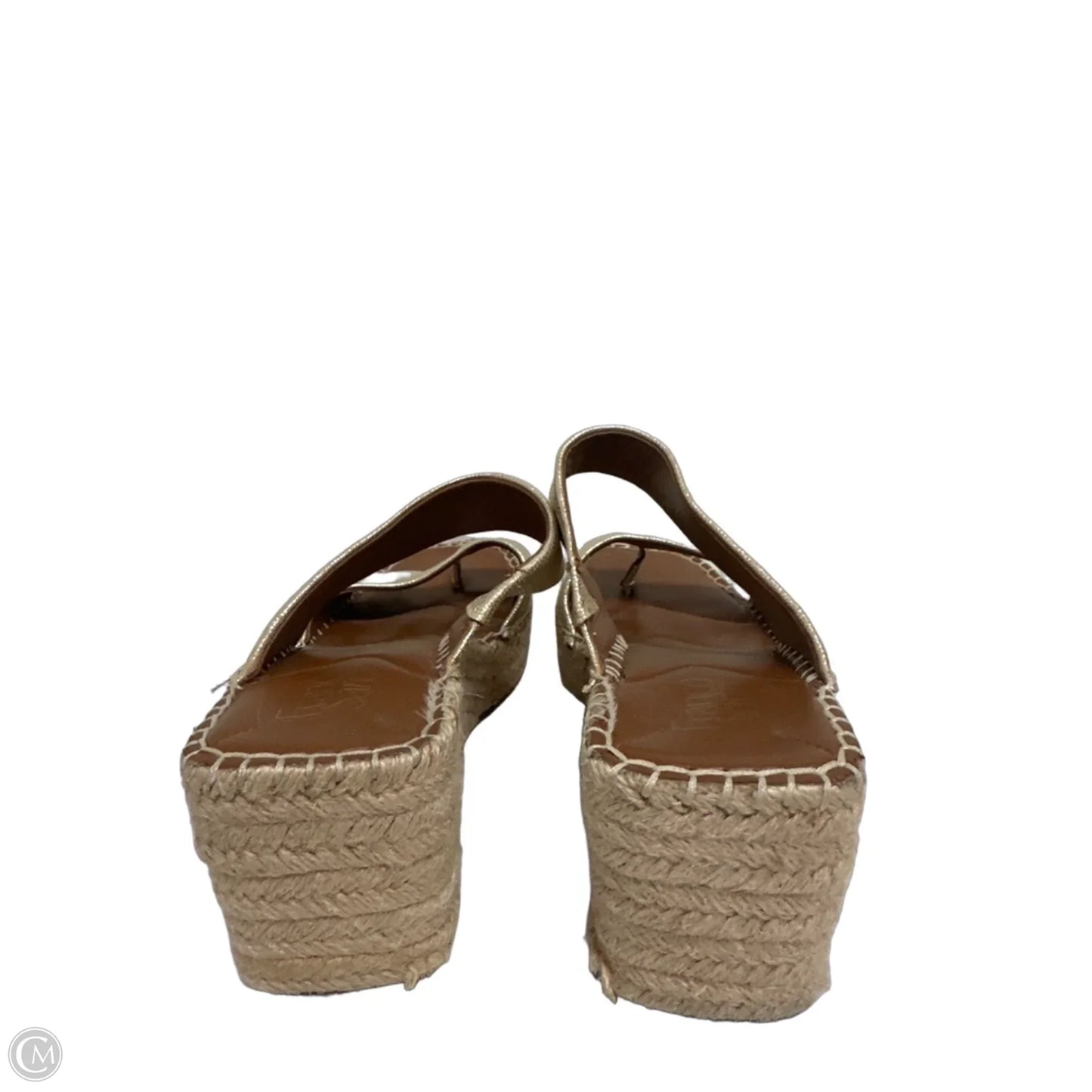 Sandals Heels Wedge By Franco Sarto In Gold, Size: 9.5