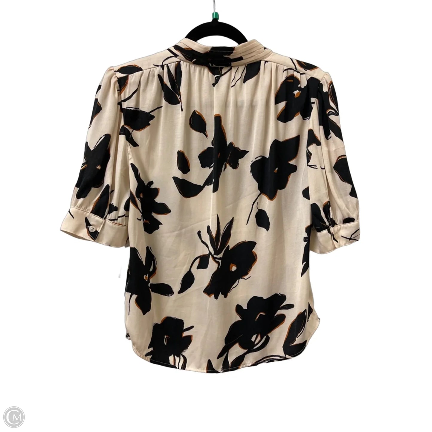 Top Short Sleeve By T Tahari In Cream, Size: S