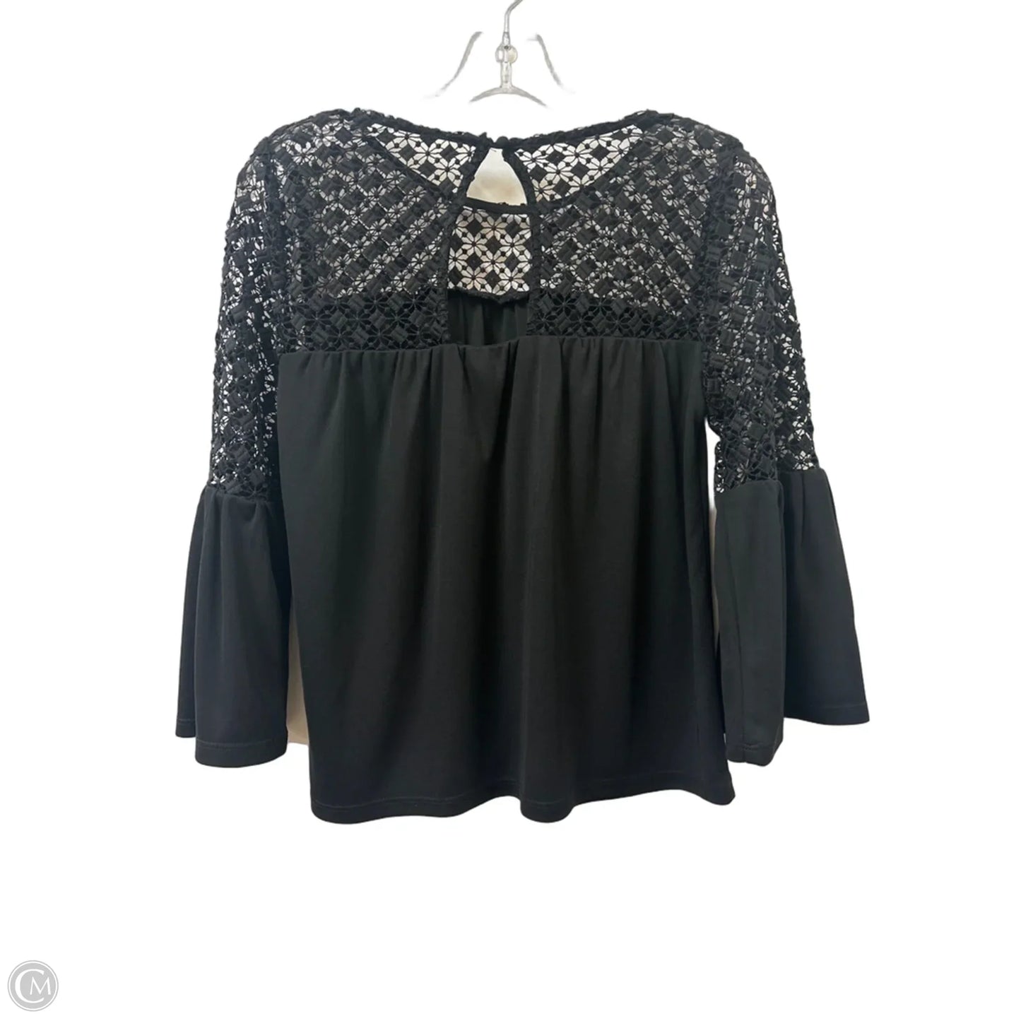 Blouse Long Sleeve By White House Black Market In Black, Size: Xs