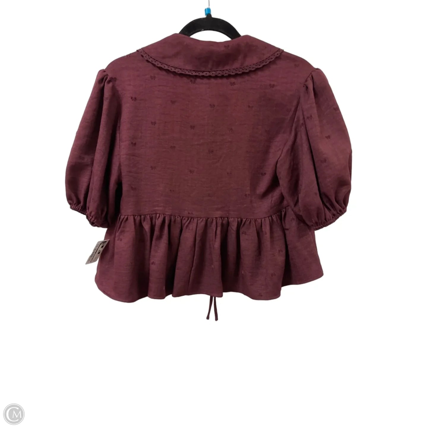 Top Short Sleeve By All In Favor In Red, Size: Xs