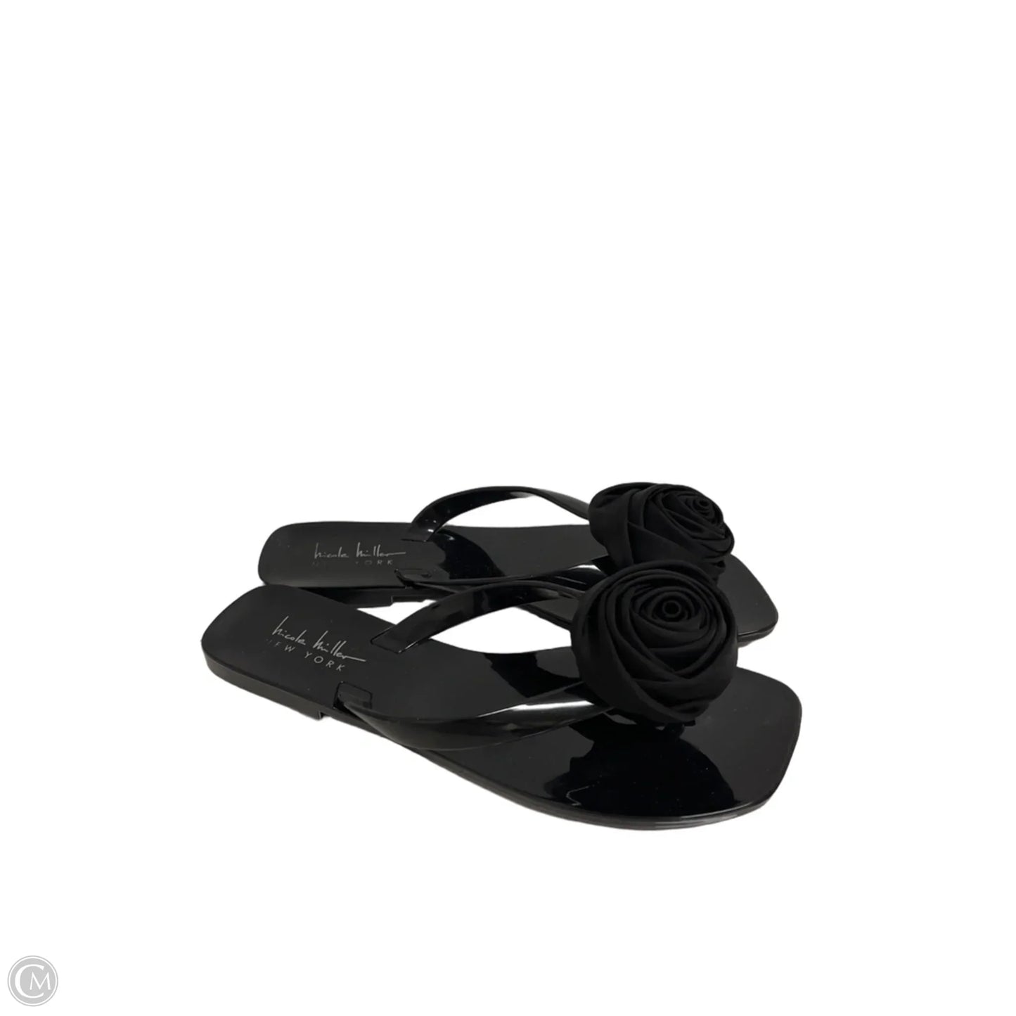 Sandals Flip Flops By Nicole By Nicole Miller In Black, Size: 7
