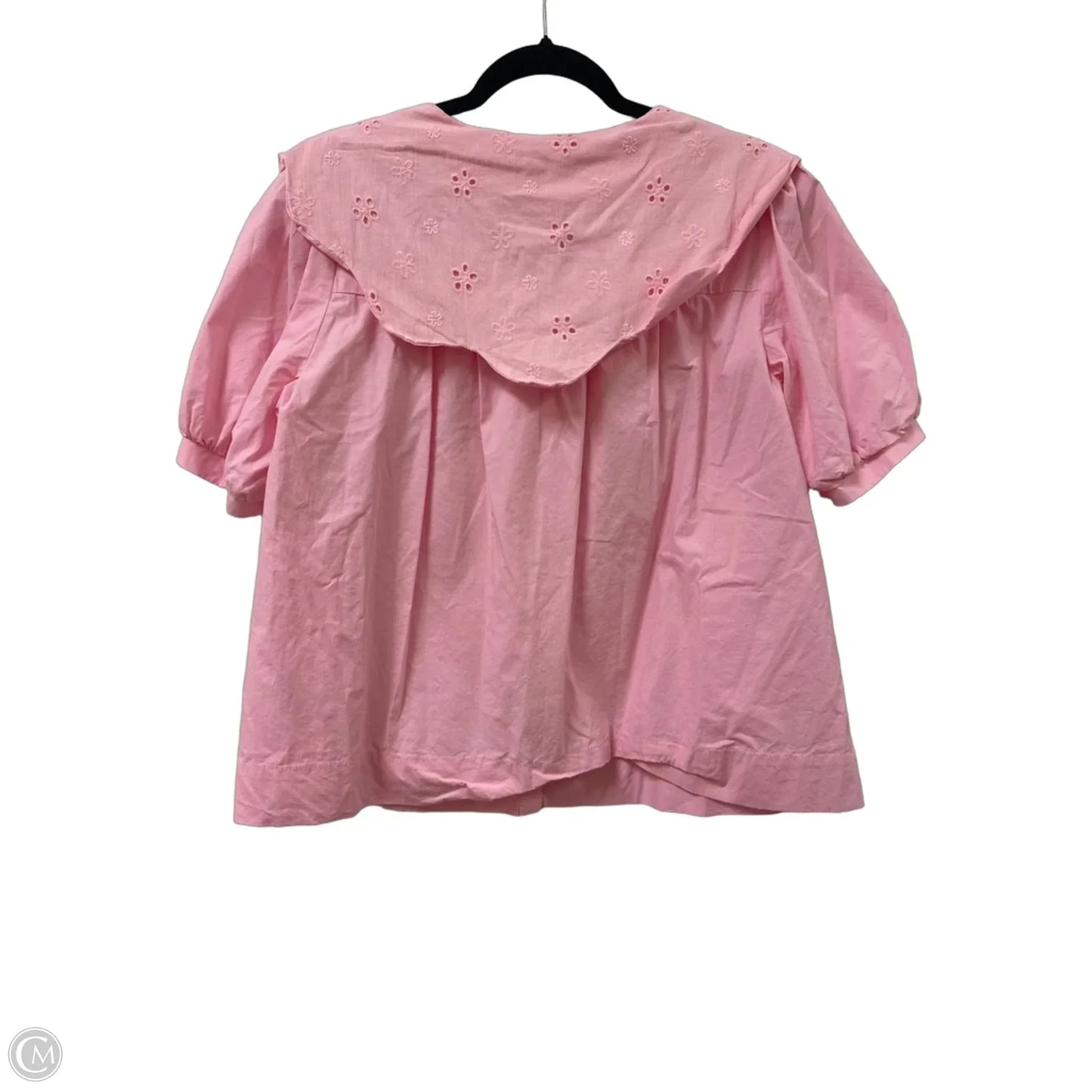Blouse Short Sleeve By Cicy Bell In Pink, Size: L