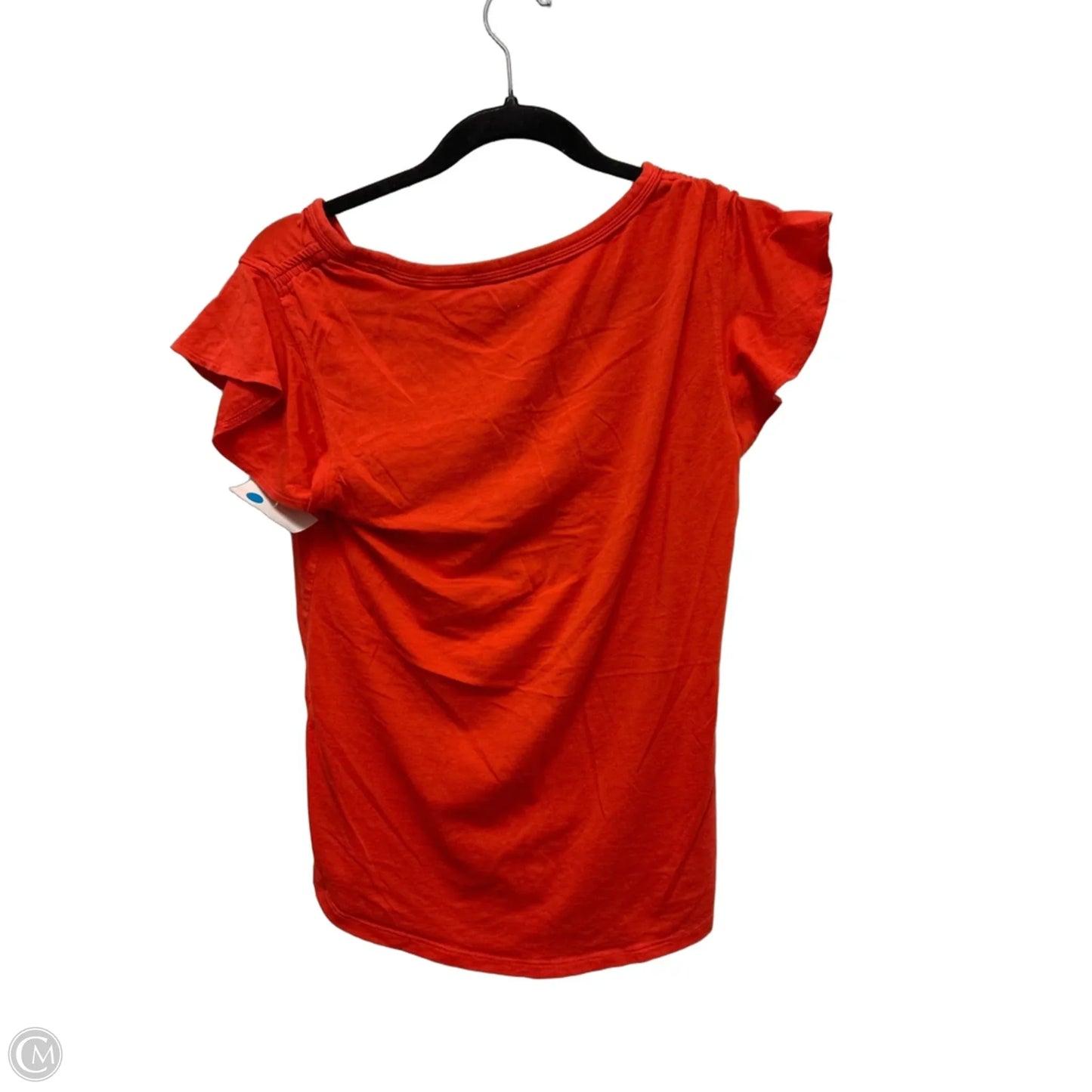 Top Short Sleeve Basic By White House Black Market In Orange, Size: Xs