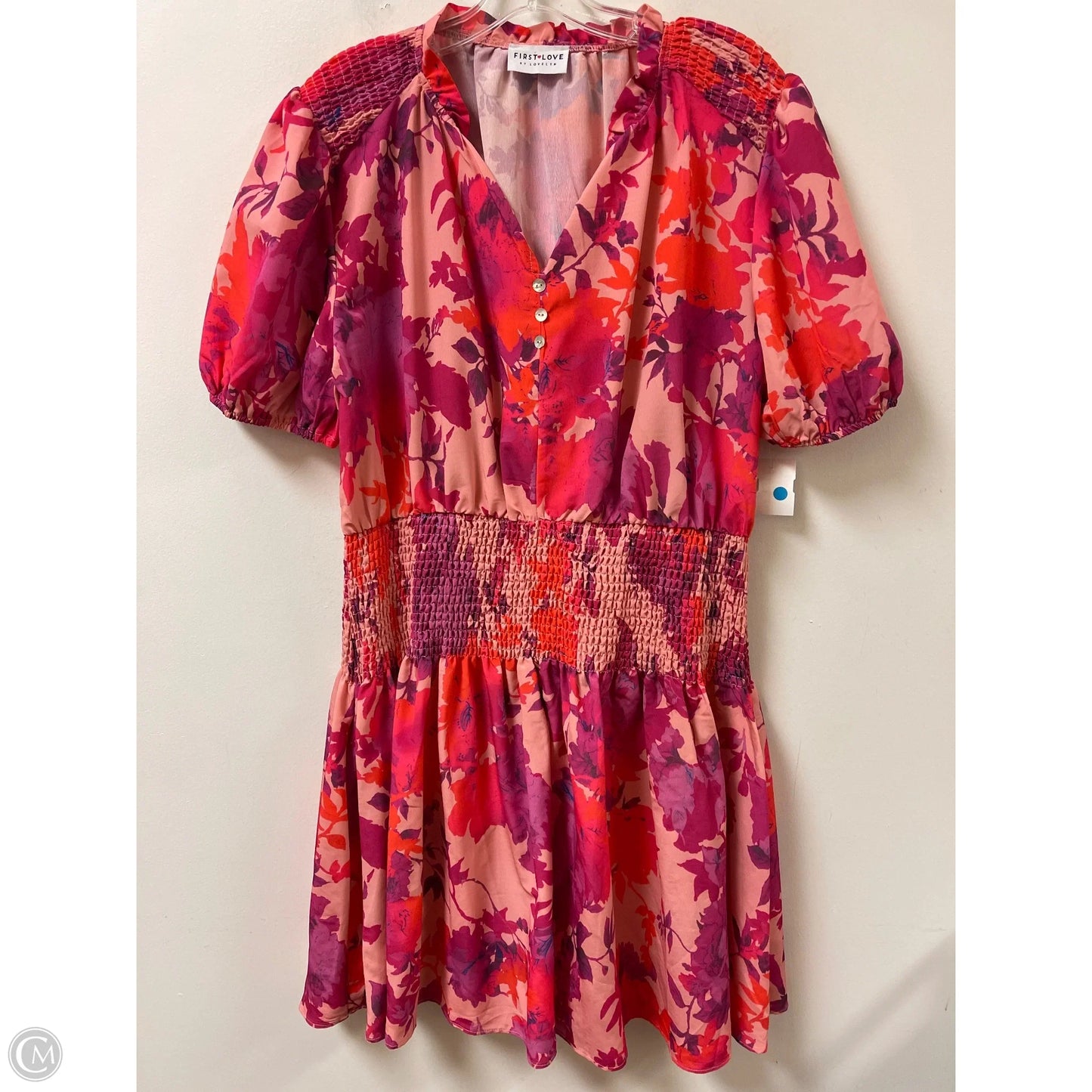 Dress Casual Short By First Love In Pink & Purple, Size: L