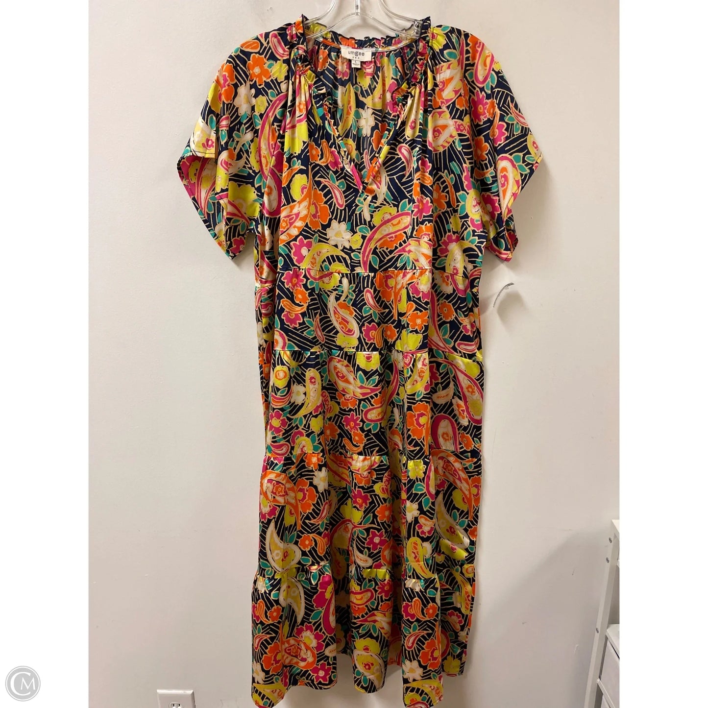 Dress Casual Maxi By Umgee In Floral Print, Size: L