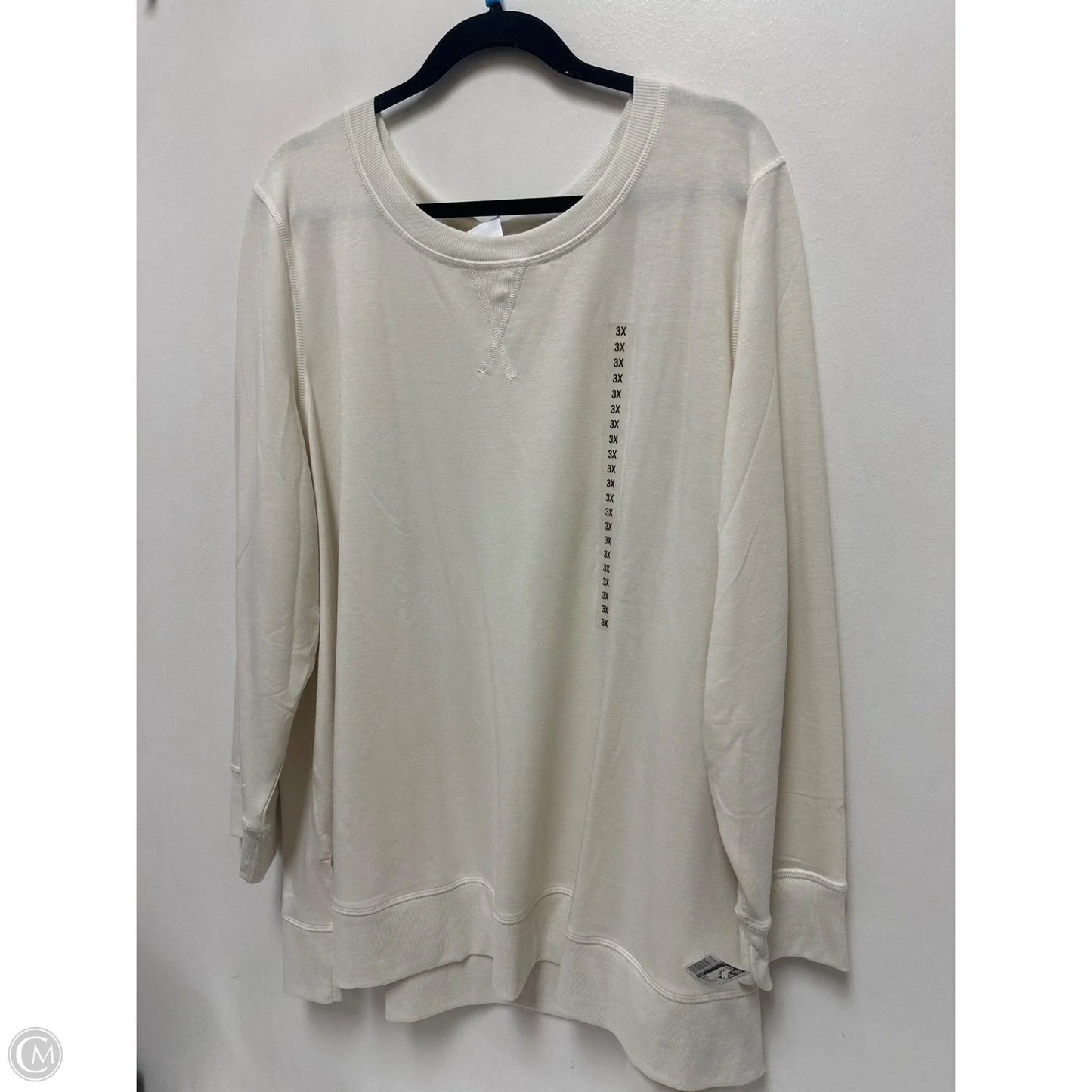 Sweater By Jockey In Cream, Size: 3x