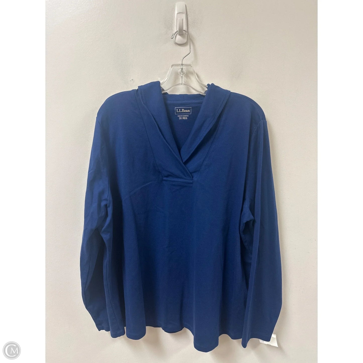 Top Long Sleeve By L.l. Bean In Blue, Size: 3x